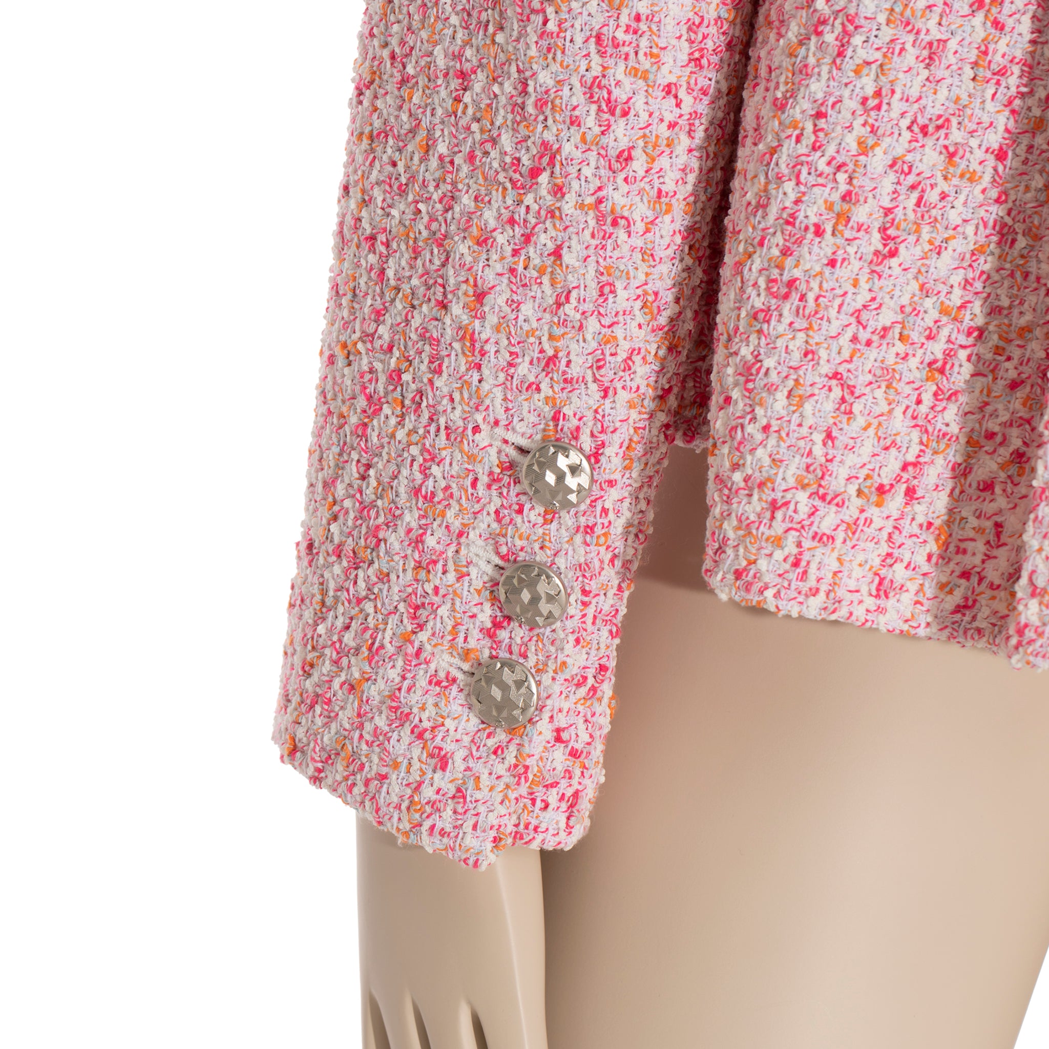 Chanel Cape/Jacket Pink Tweed 40 FR