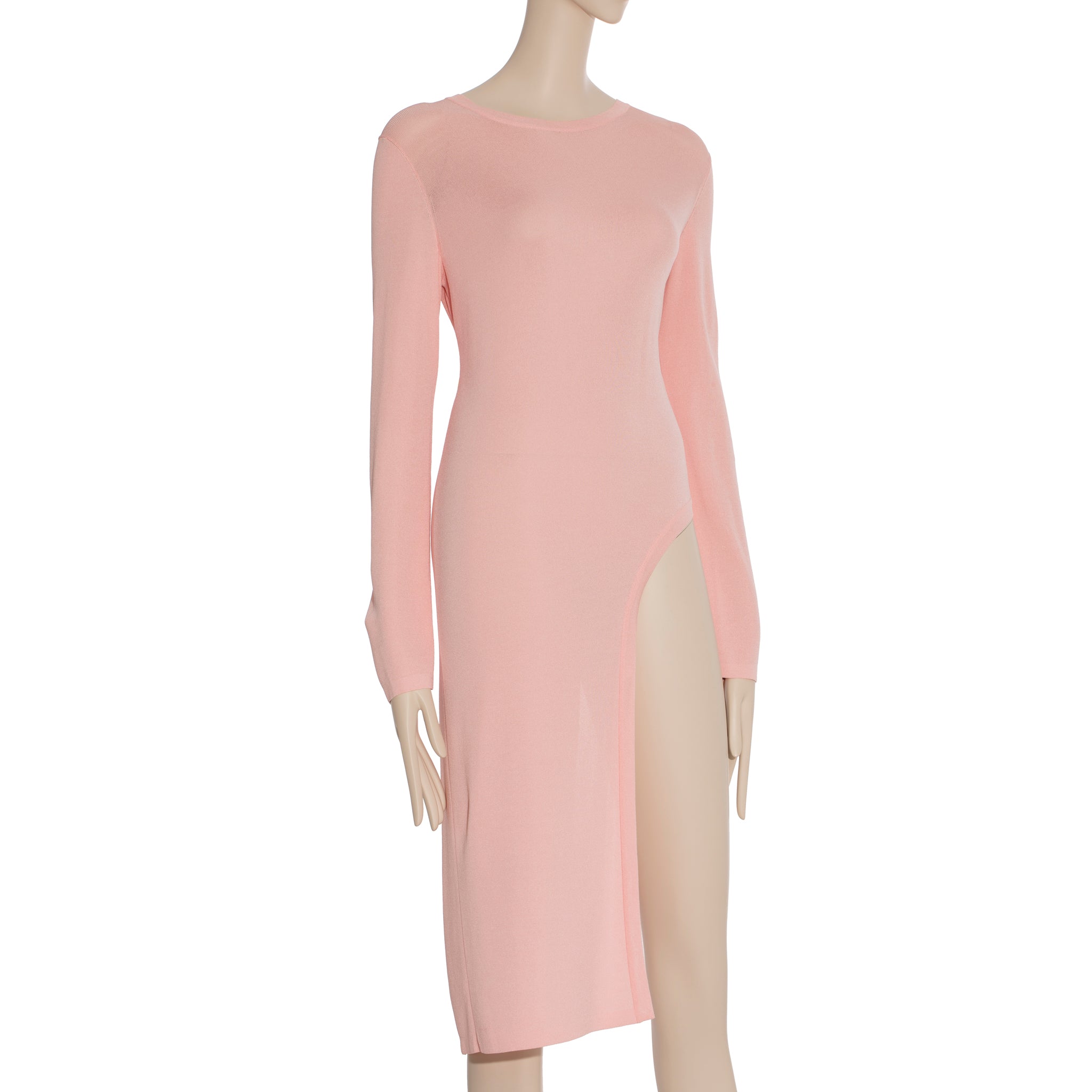 Chanel Knit Pink Long Sleeve Dress/Top 40 FR