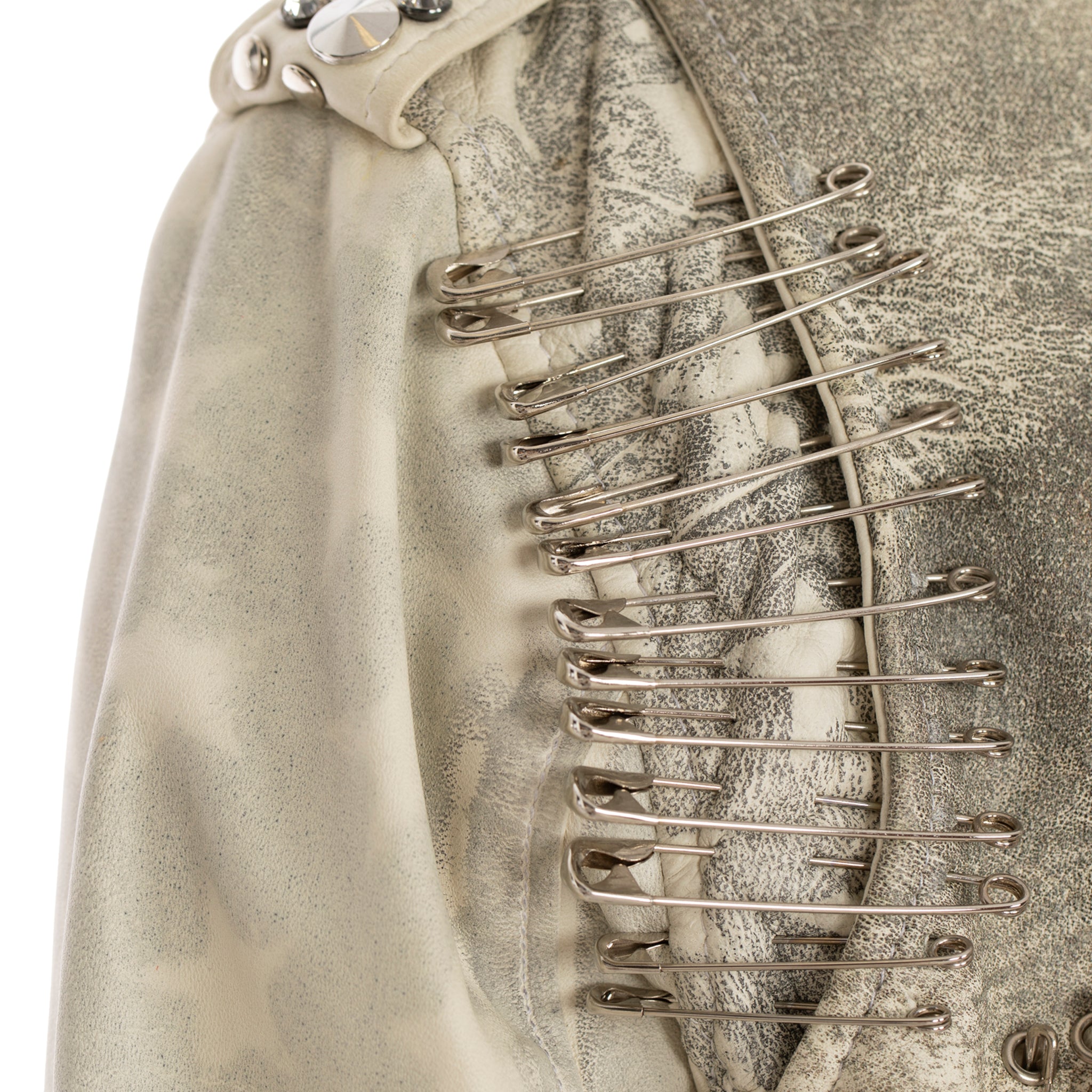 Balmain By Christophe Decarnin Studded Leather Biker Jacket 42 FR