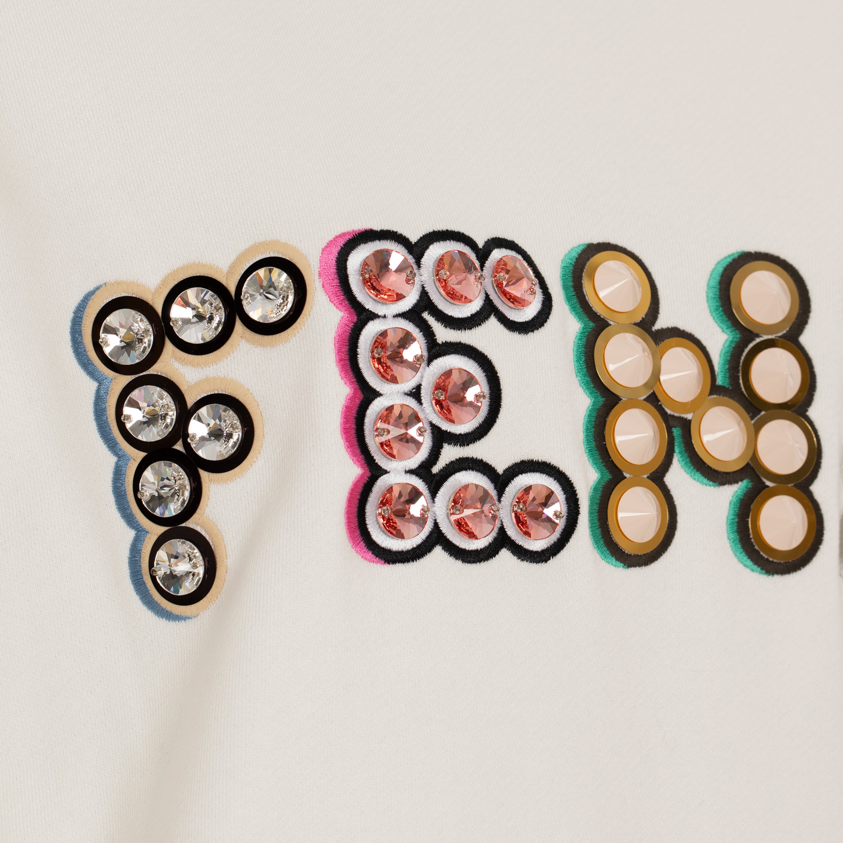 Fendi Oversized Hooded Sweater With Logo Details 38 IT