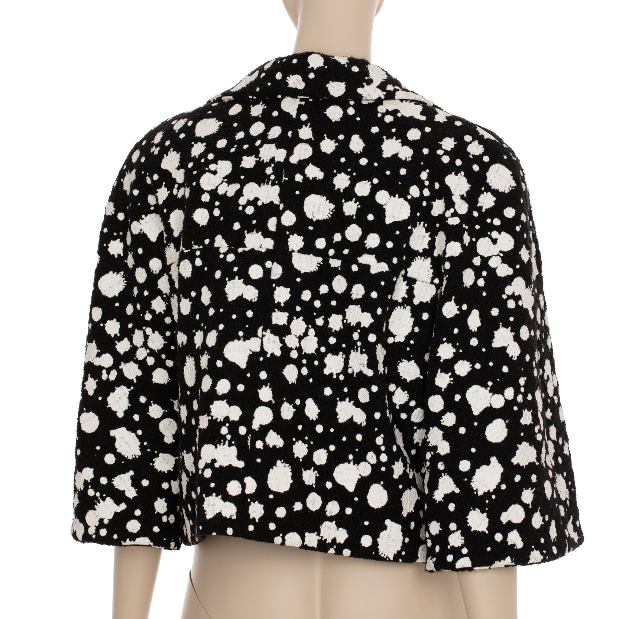 Chanel Black & White Crop Jacket 38 FR