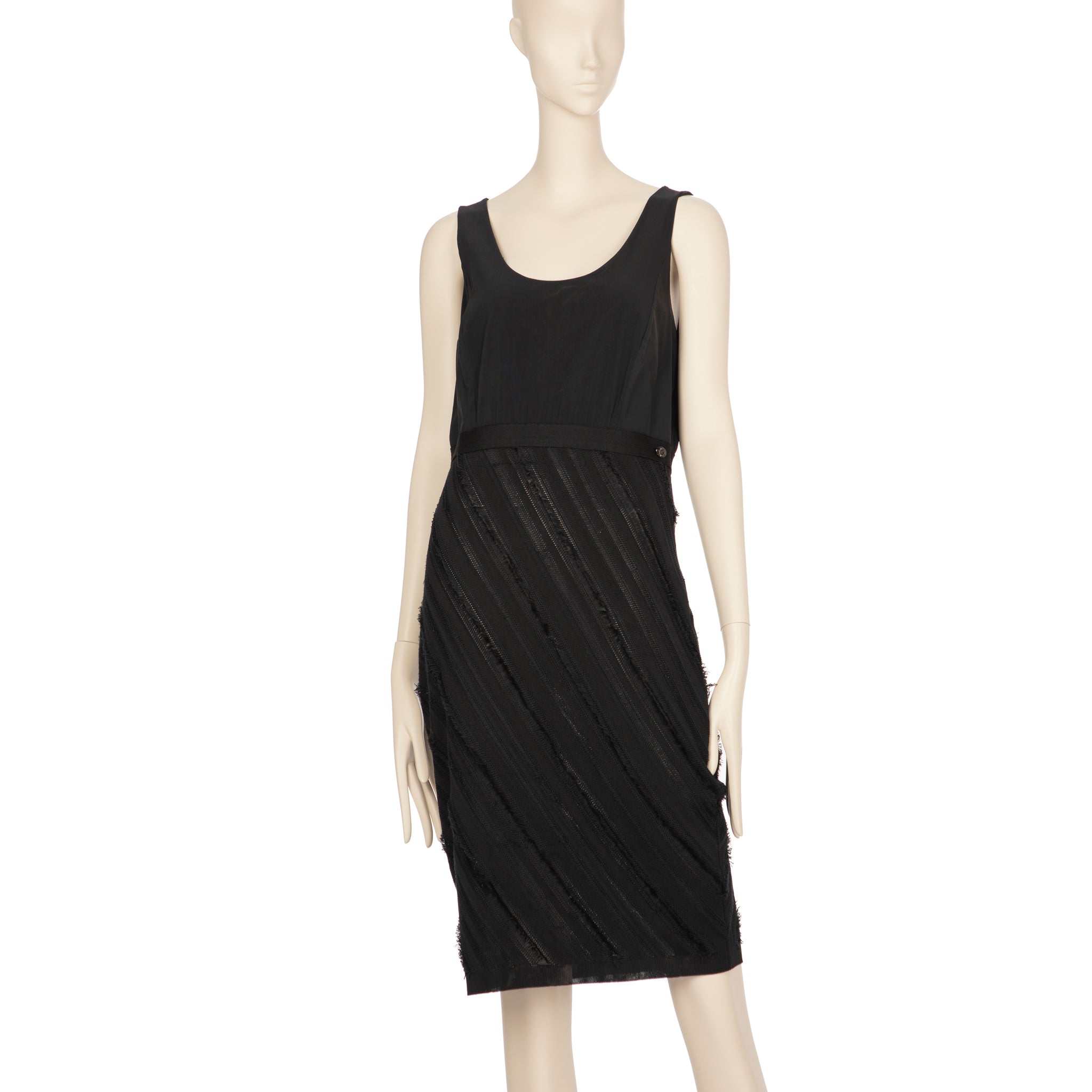 Chanel Black Shift Dress 42 FR