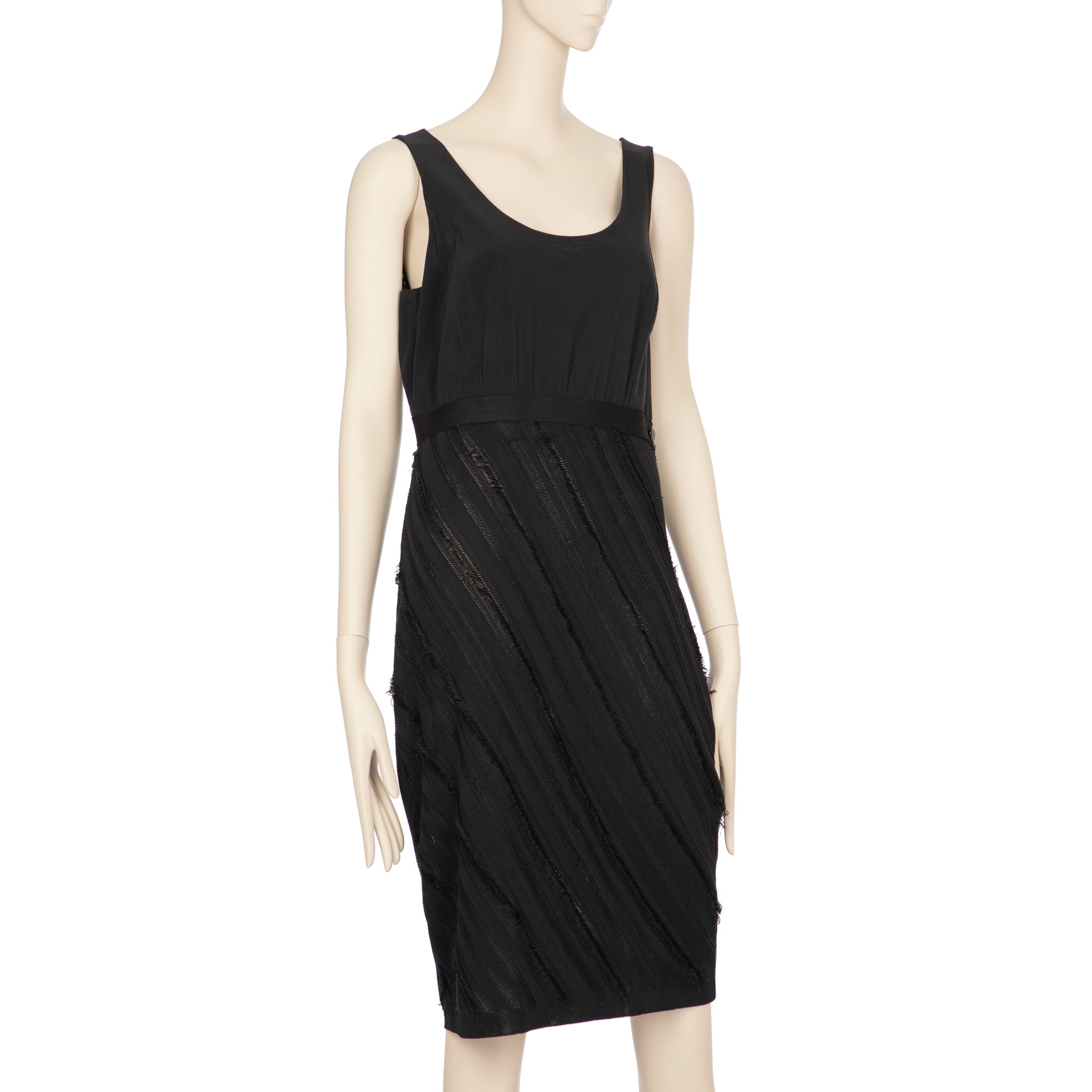 Chanel Black Shift Dress 42 FR
