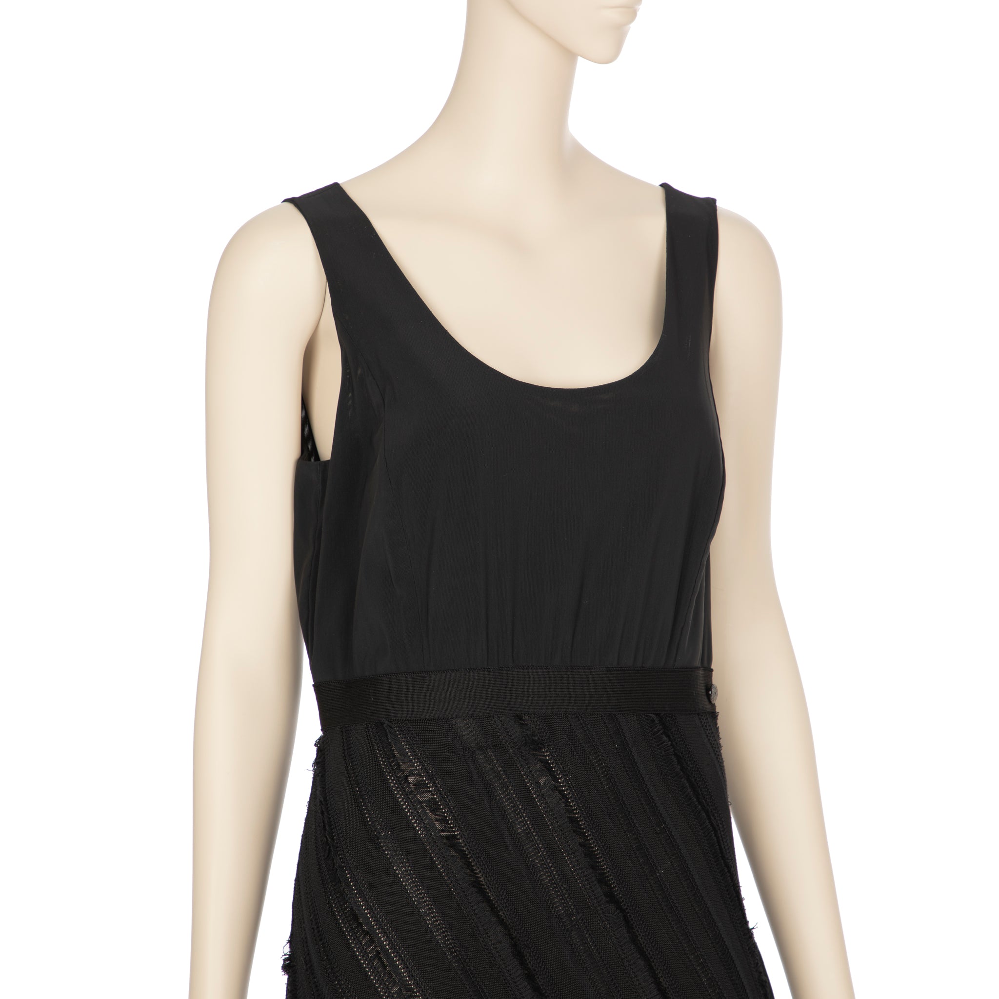 Chanel Black Shift Dress 42 FR