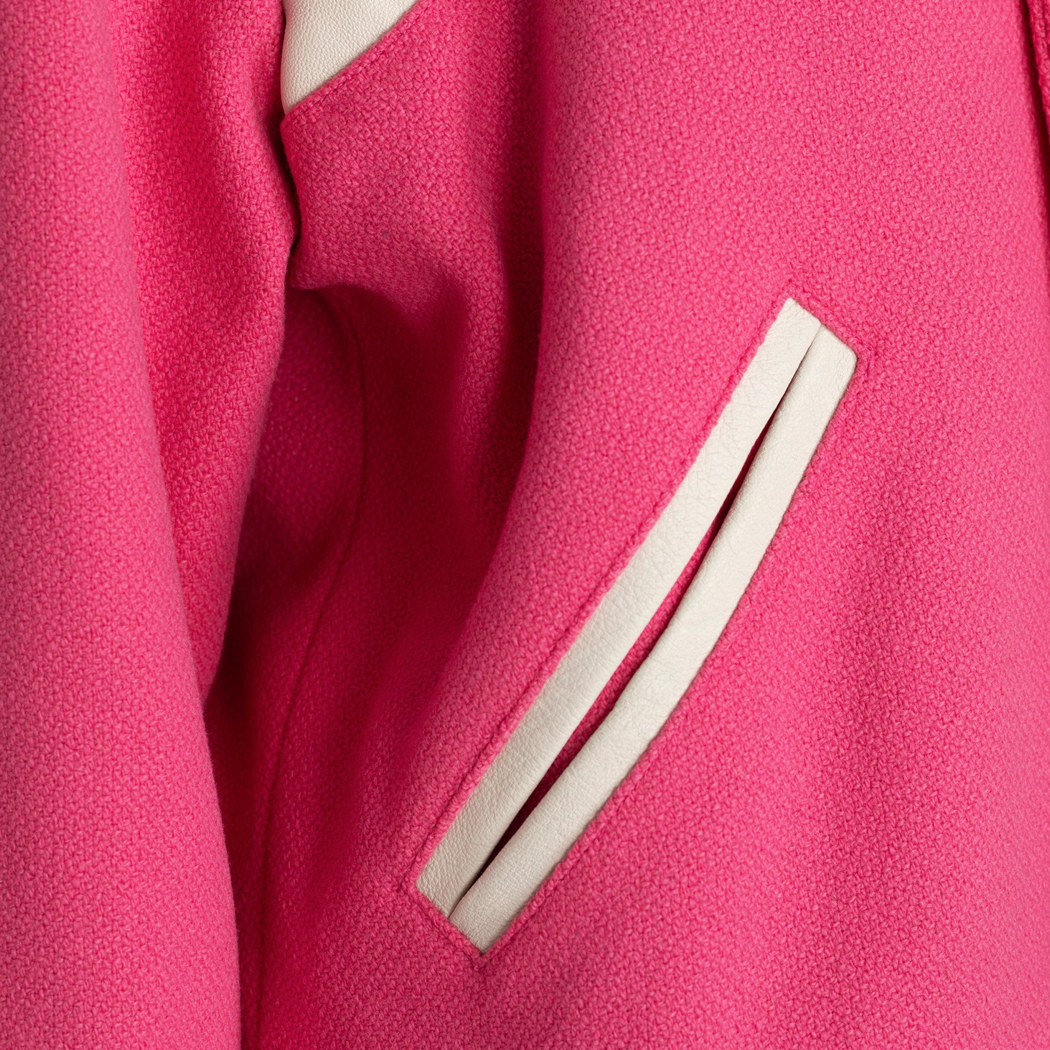 Yves Saint Laurent Pink Varsity Jacket 42 FR