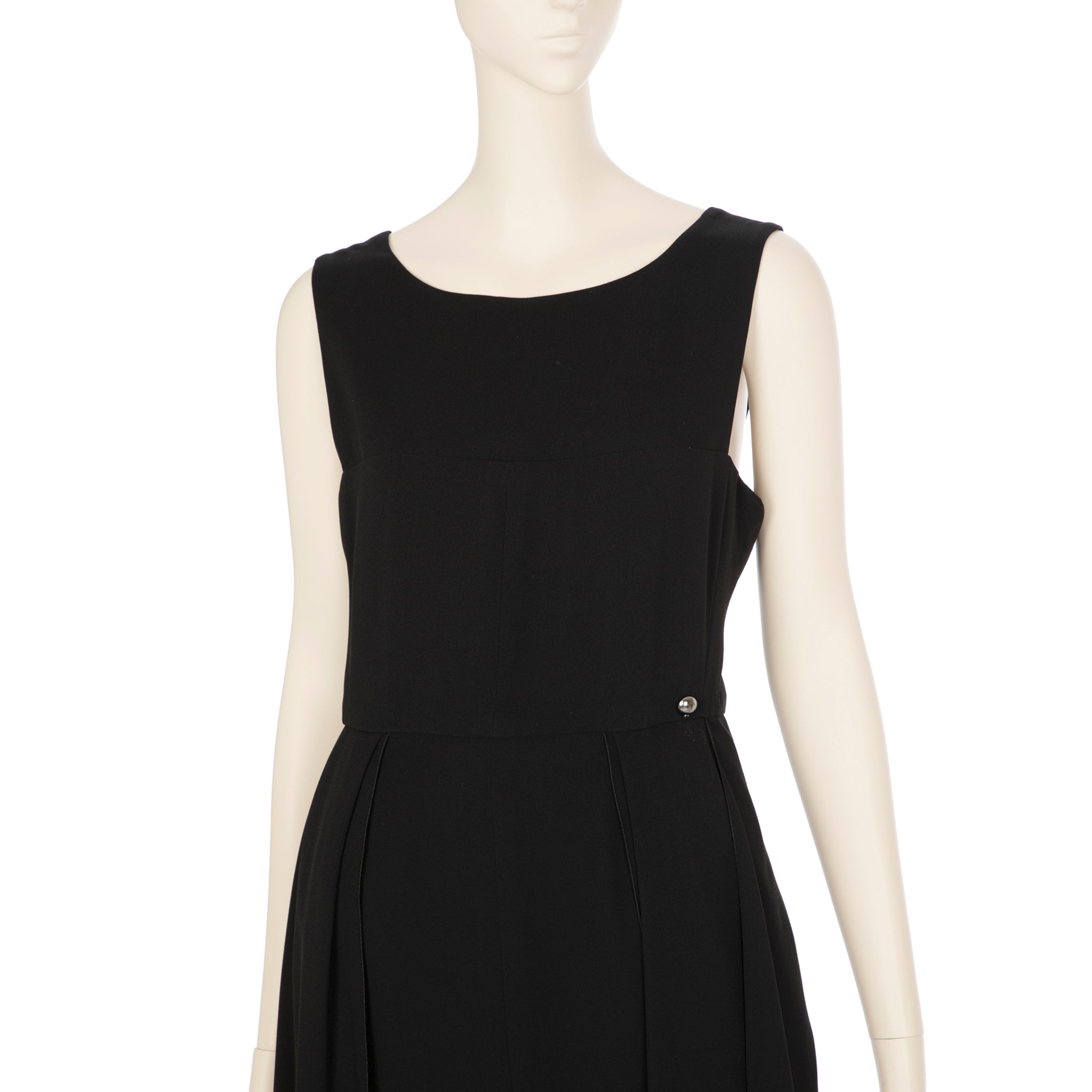 Chanel Black Slip Dress 40 FR
