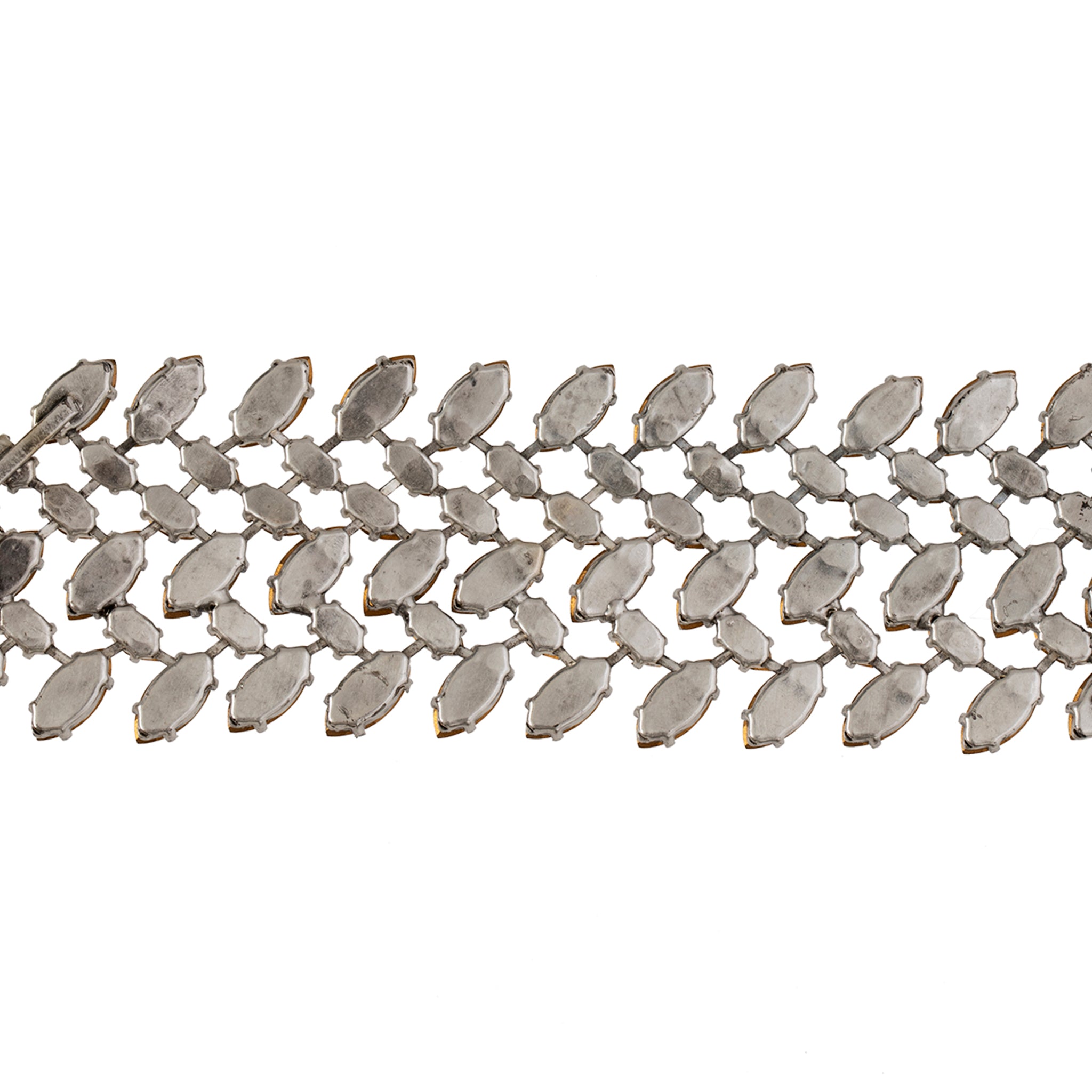 Balenciaga Edition Vintage Marquise Crystal Rhinestone Cuff