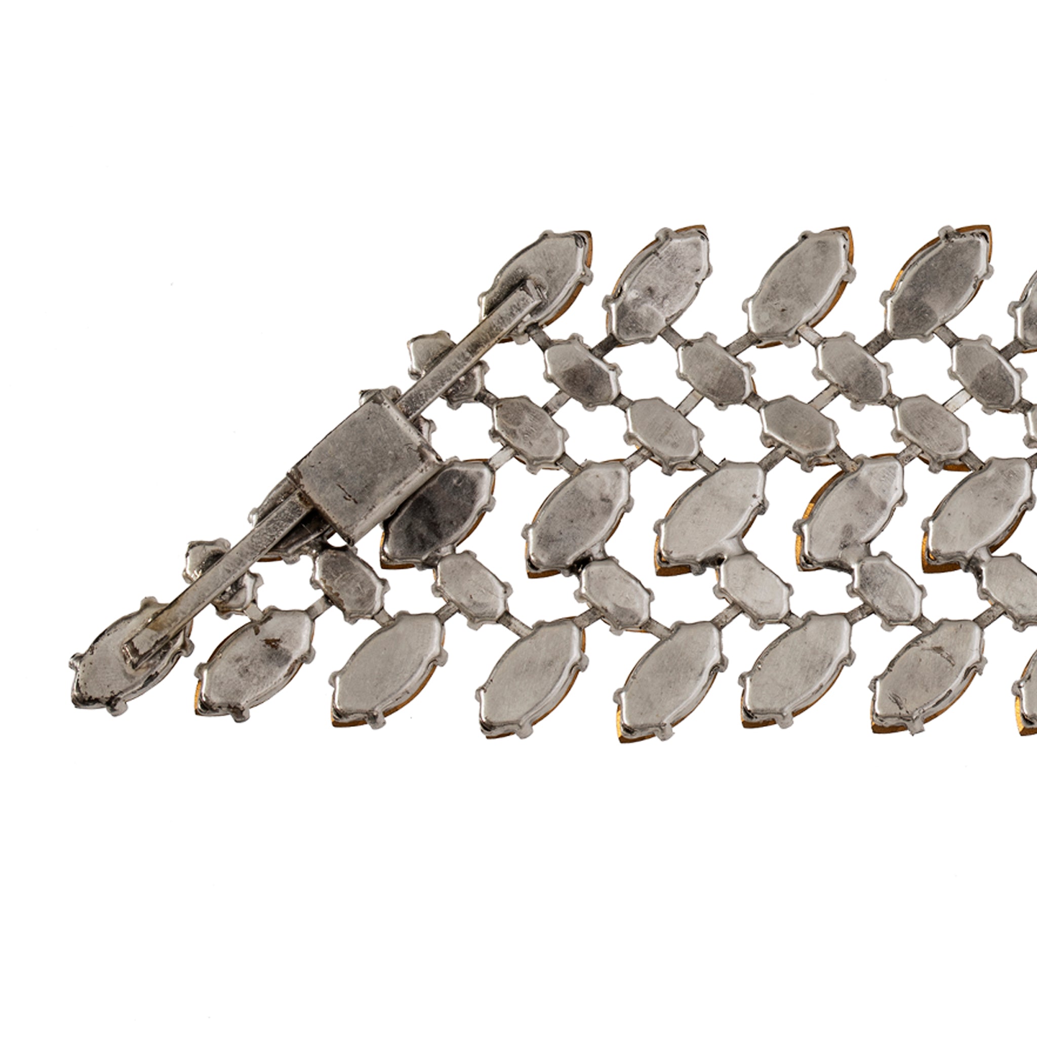 Balenciaga Edition Vintage Marquise Crystal Rhinestone Cuff