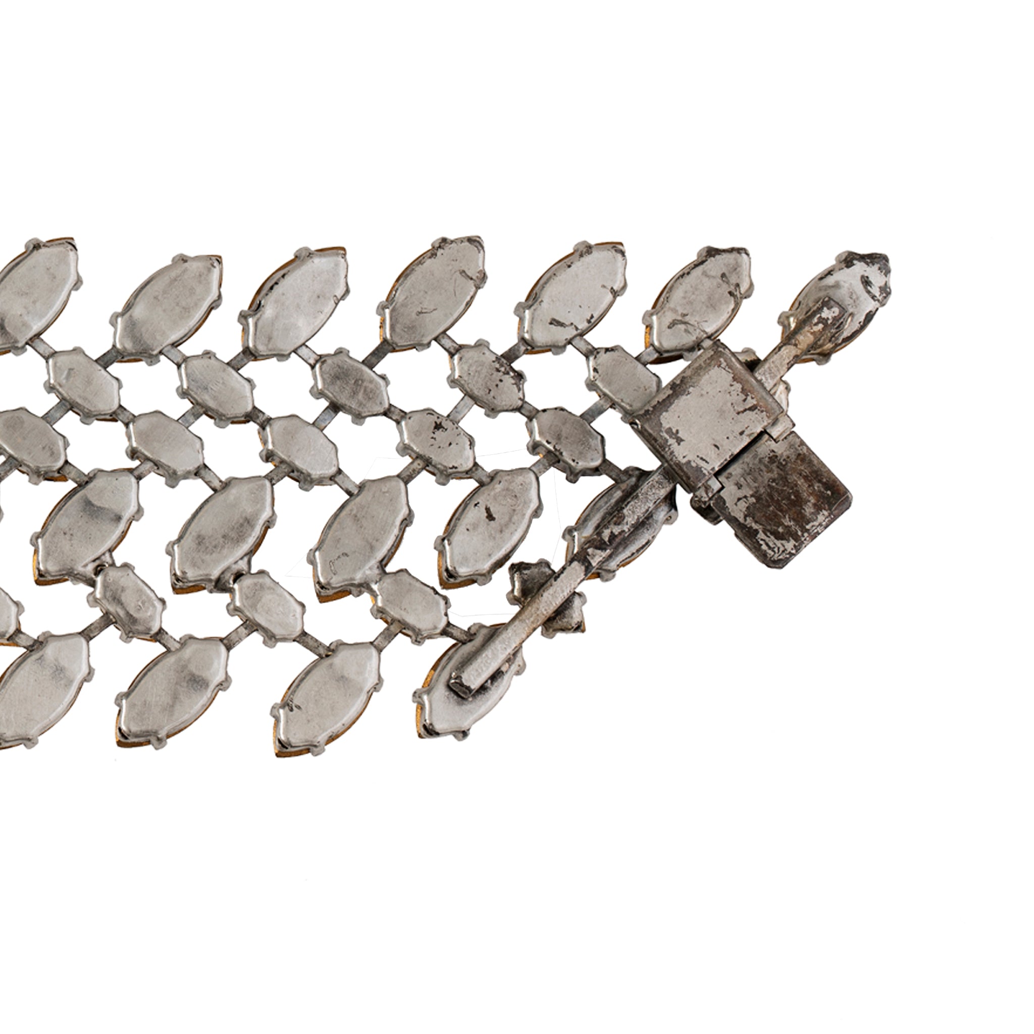 Balenciaga Edition Vintage Marquise Crystal Rhinestone Cuff