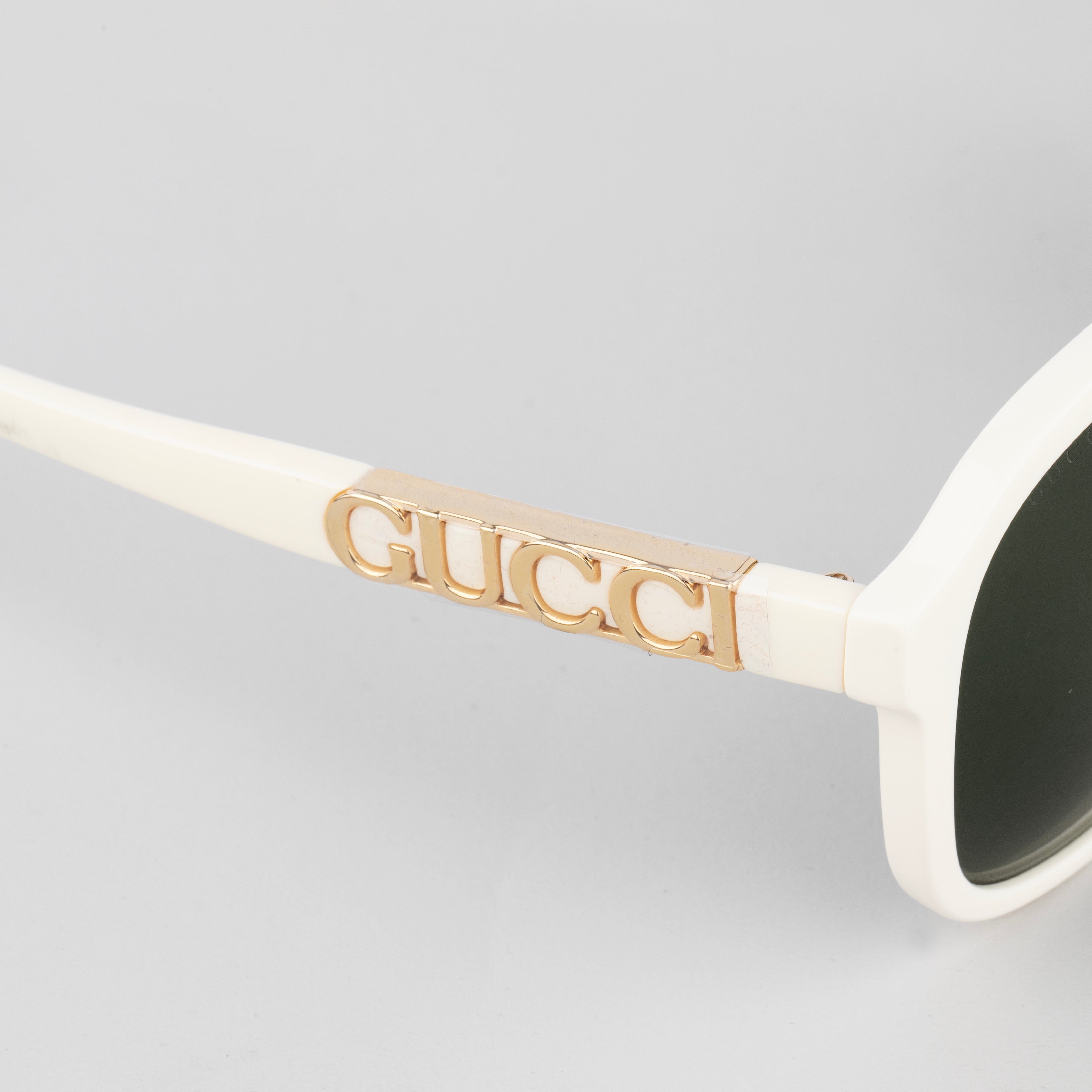 Gucci Aviator Sunglasses Ivory