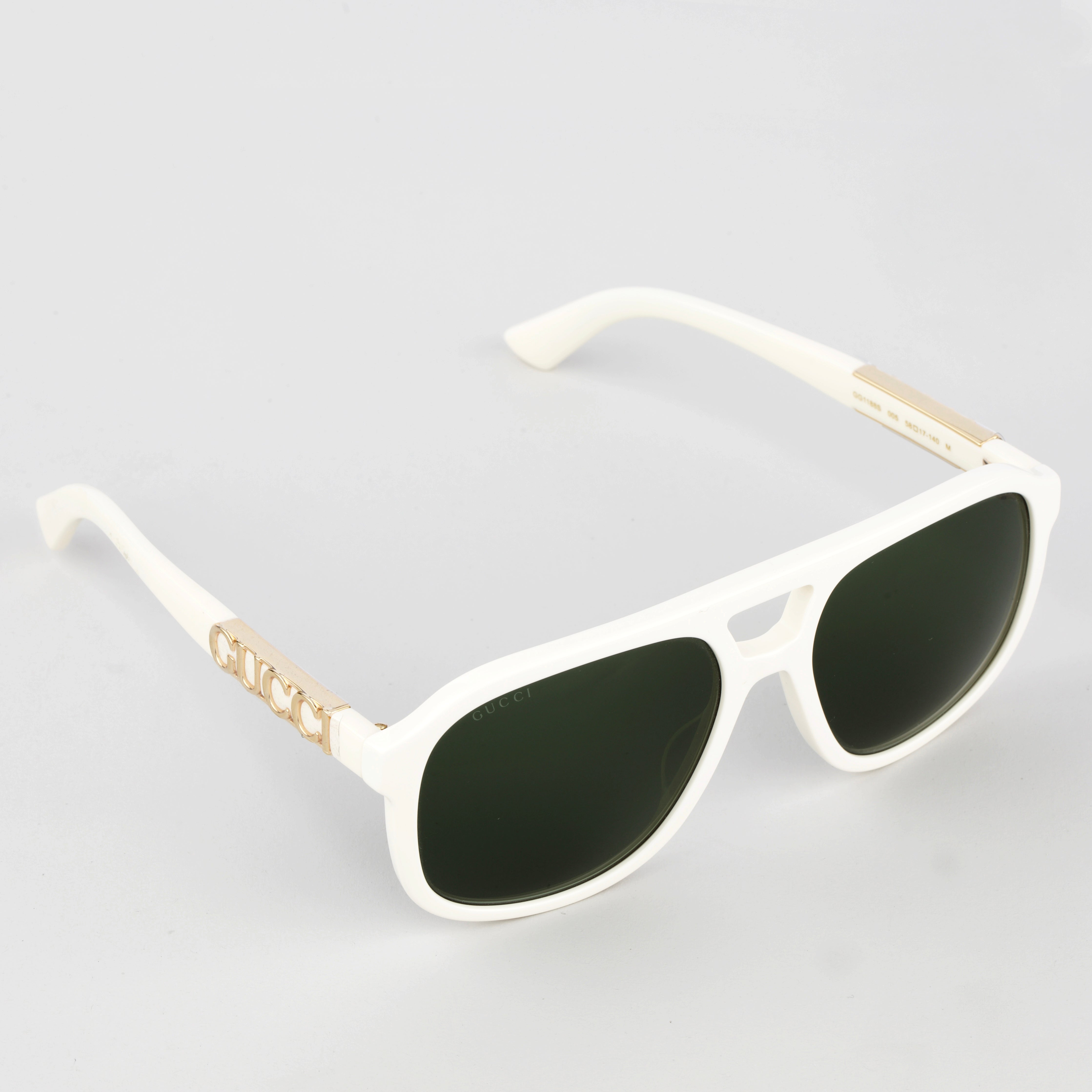 Gucci Aviator Sunglasses Ivory
