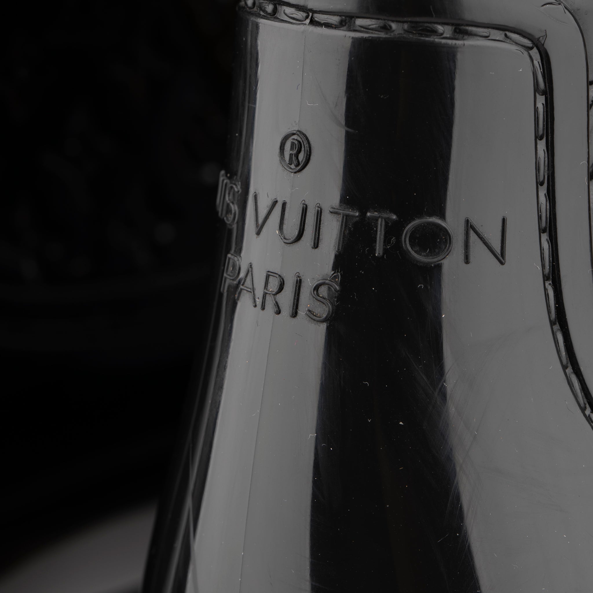 Louis Vuitton Black Rubber Rain Boots- Size | 37 FR