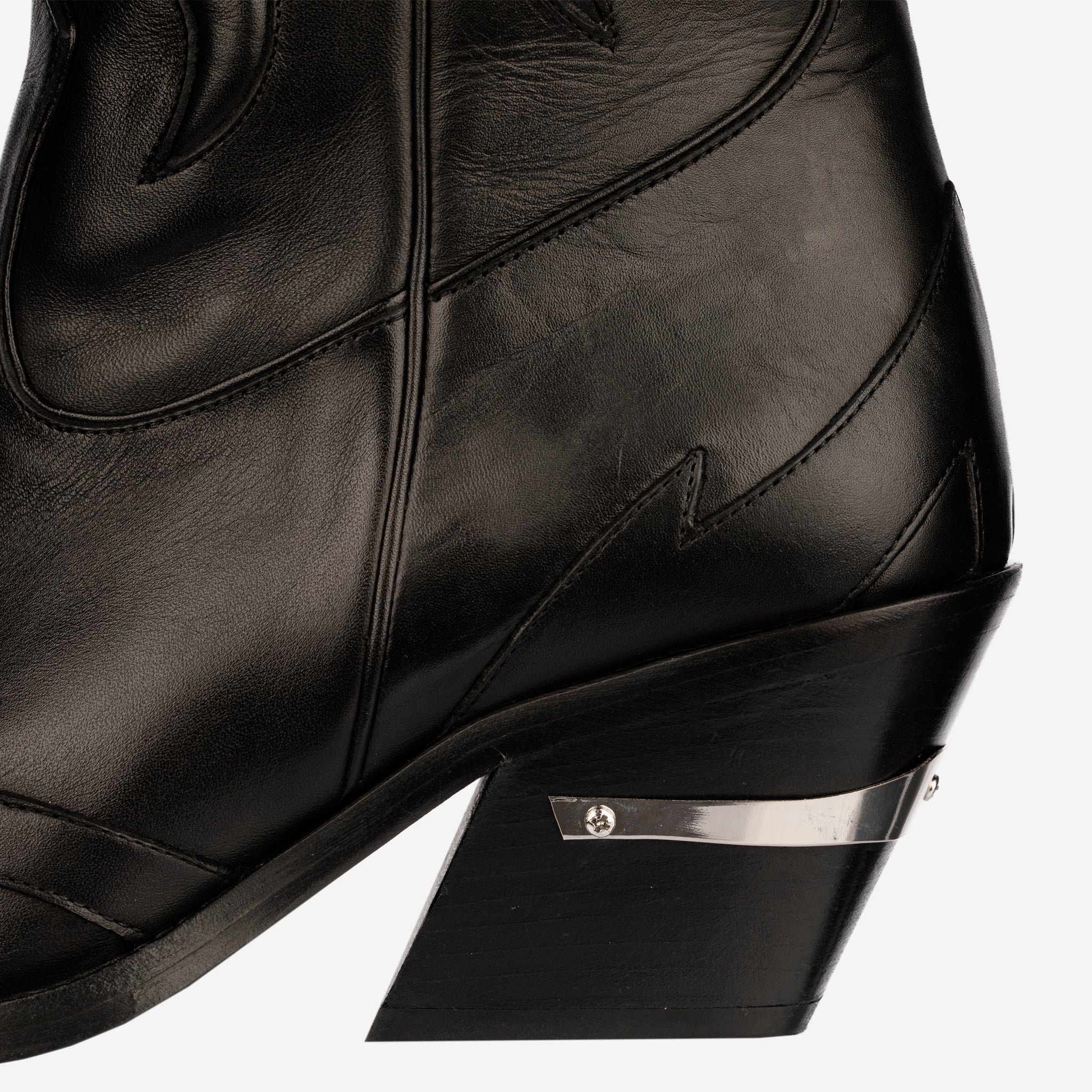 Anine Bing Black Leather Dallas Cowboy Boots – Size | 37