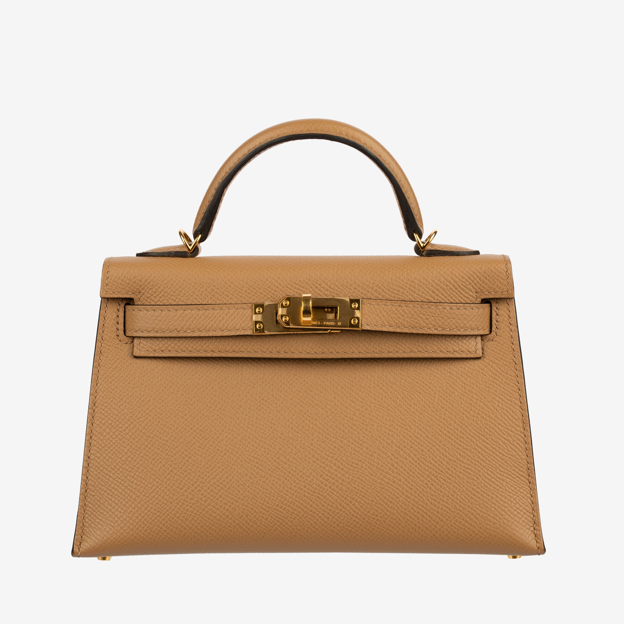 Hermes Mini Kelly II Chai Epsom Leather Gold Hardware