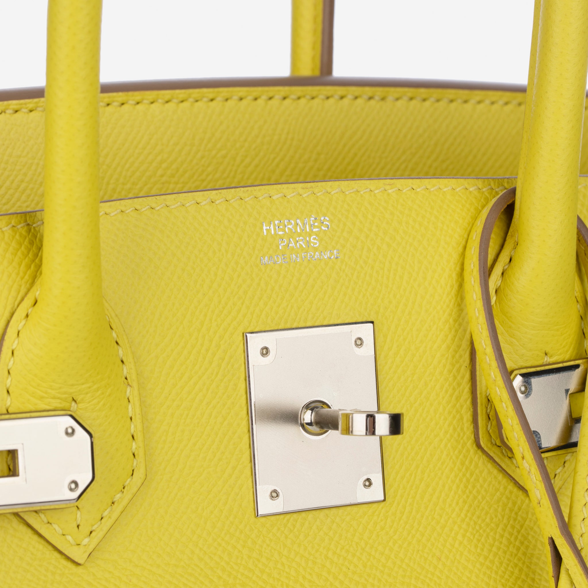 Hermes Birkin 30cm Lime Epsom Leather Palladium Hardware