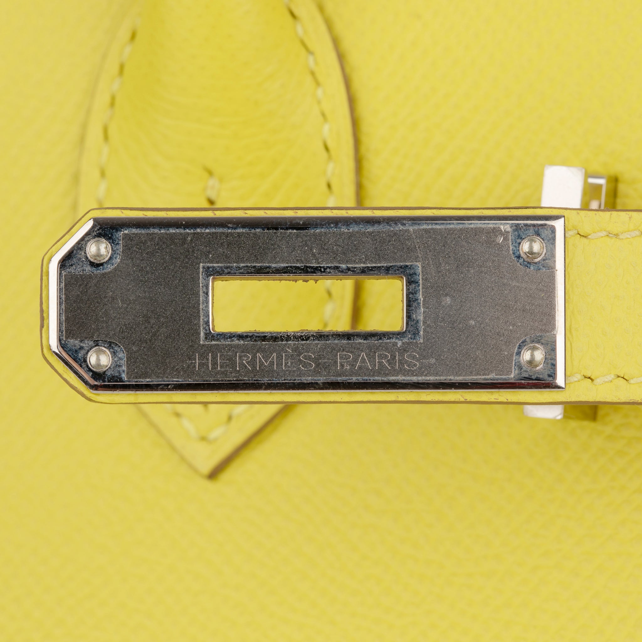 Hermes Birkin 30cm Lime Epsom Leather Palladium Hardware