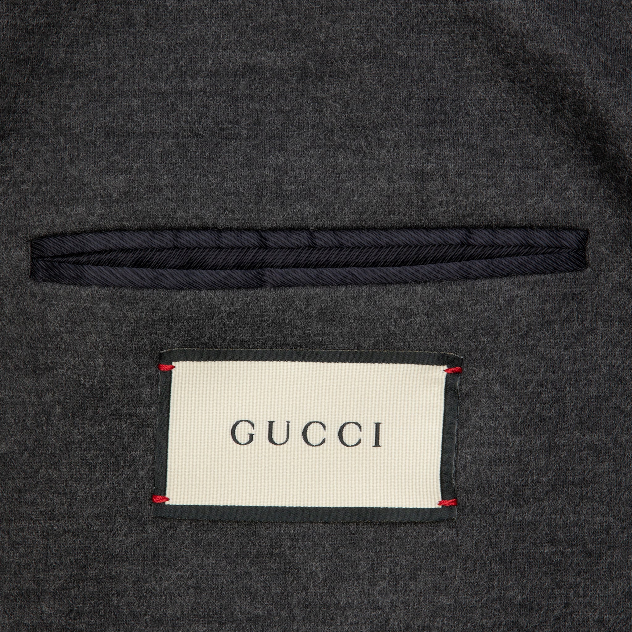 Gucci Mens Grey Blazer With Floral Embroidery 48 IT