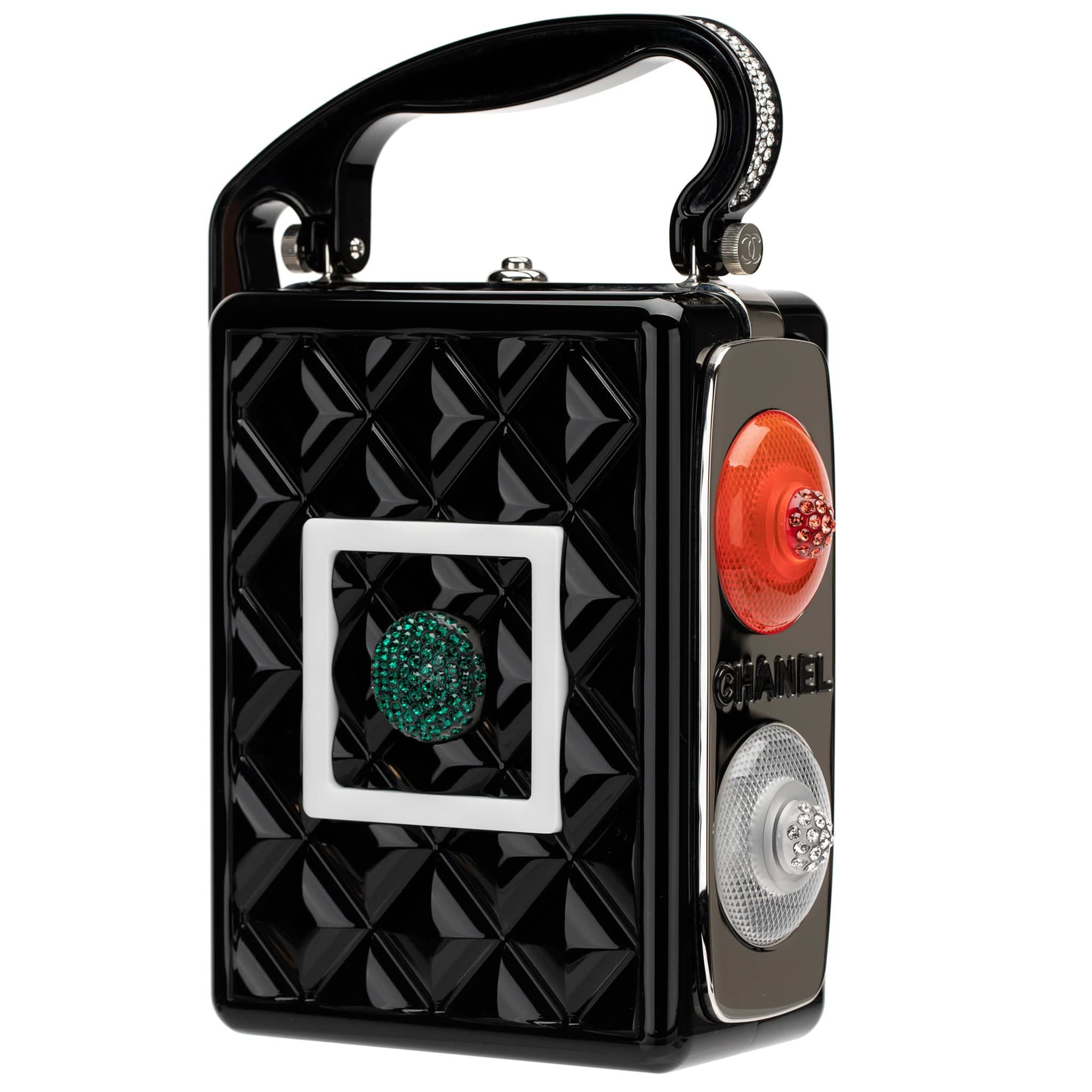 CHANEL MINAUDIÈRE LIMITED EDITION PLEXIGLASS TRAFFIC SILVER-TONE HARDWARE - On Repeat