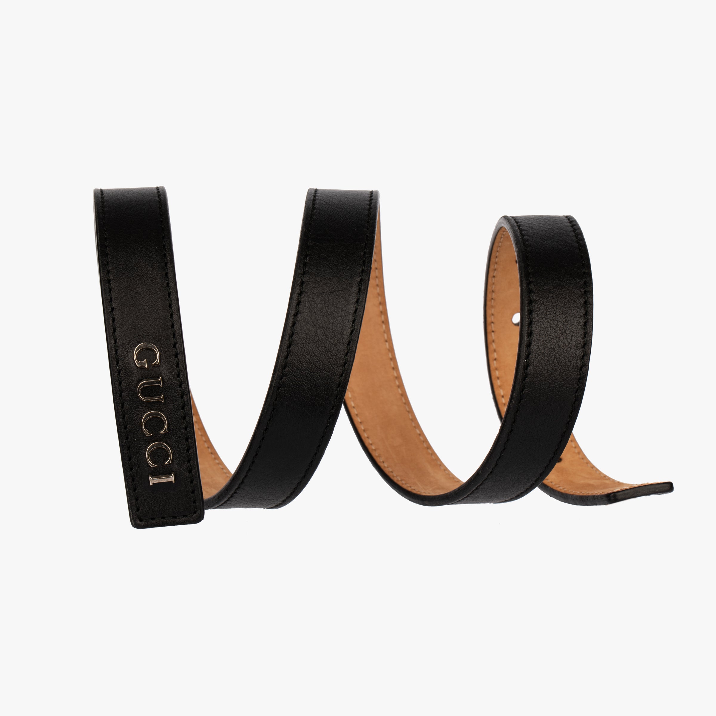 Gucci Black Leather Belt | 84 cm