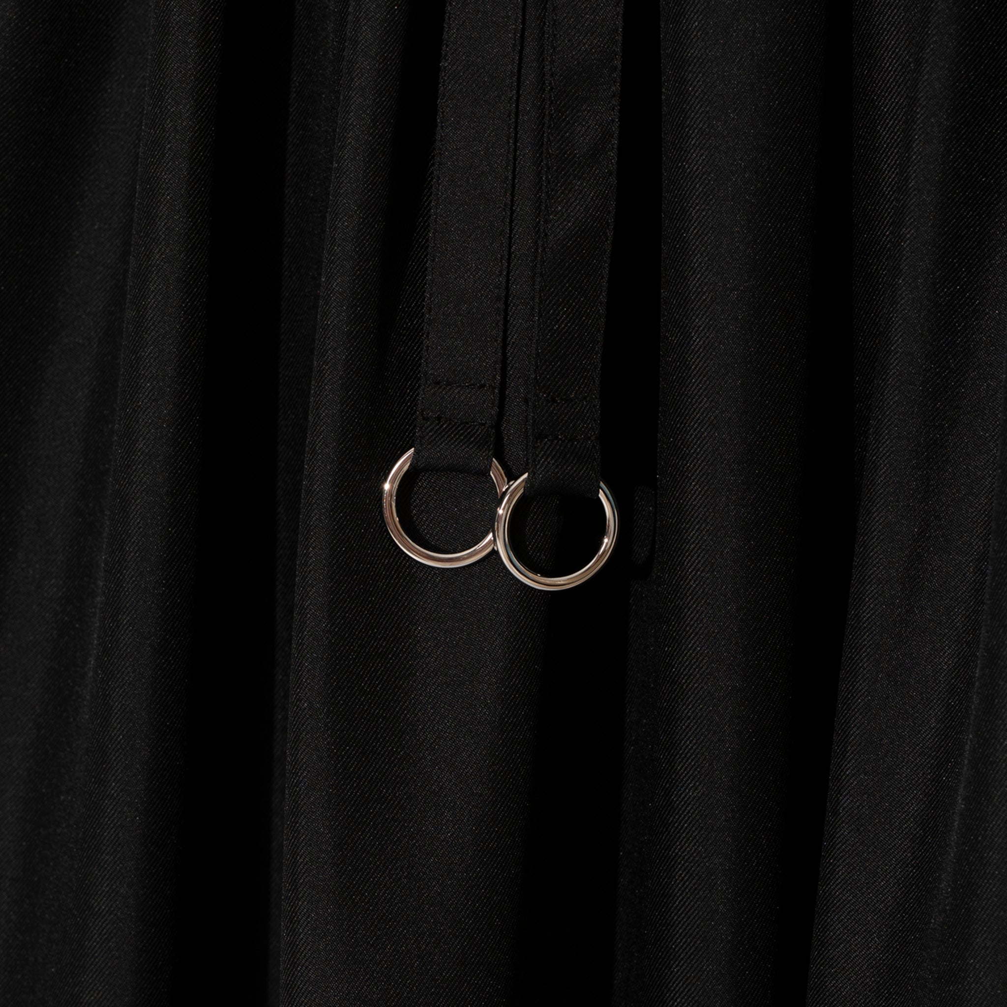 Hermes Bustier Dress Black Silk