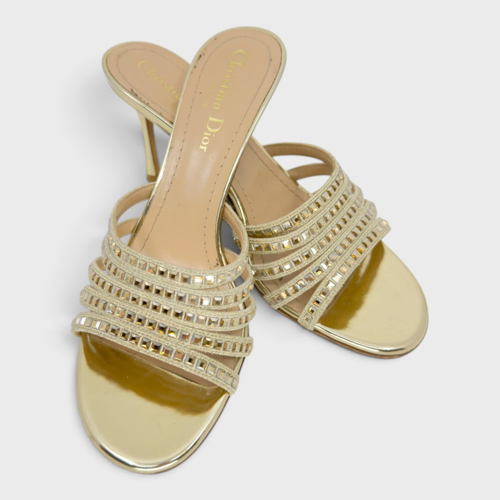 Christian Dior Gem Heels | Size 37.5