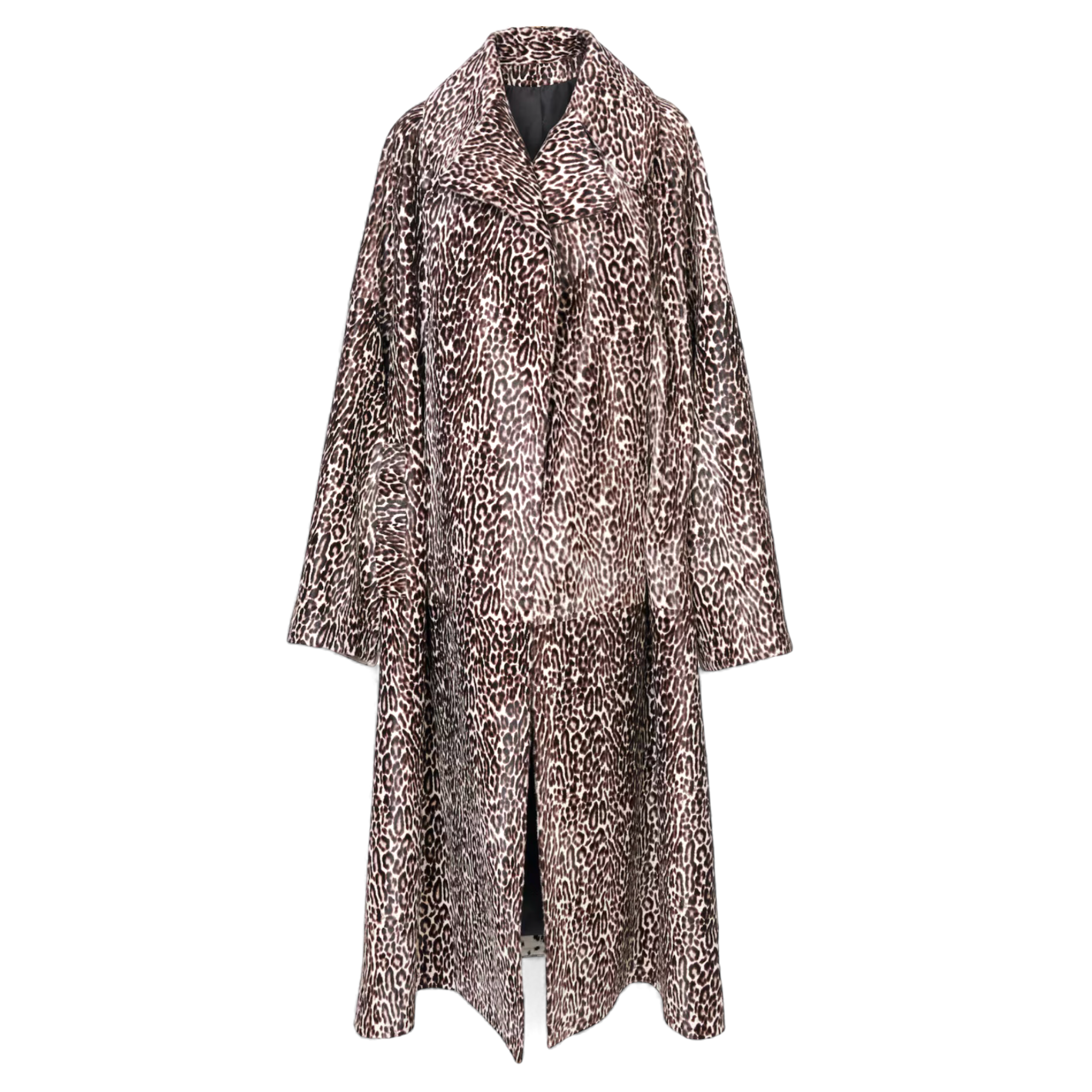 Alaïa Long Pony Leopard & Lynx Coat