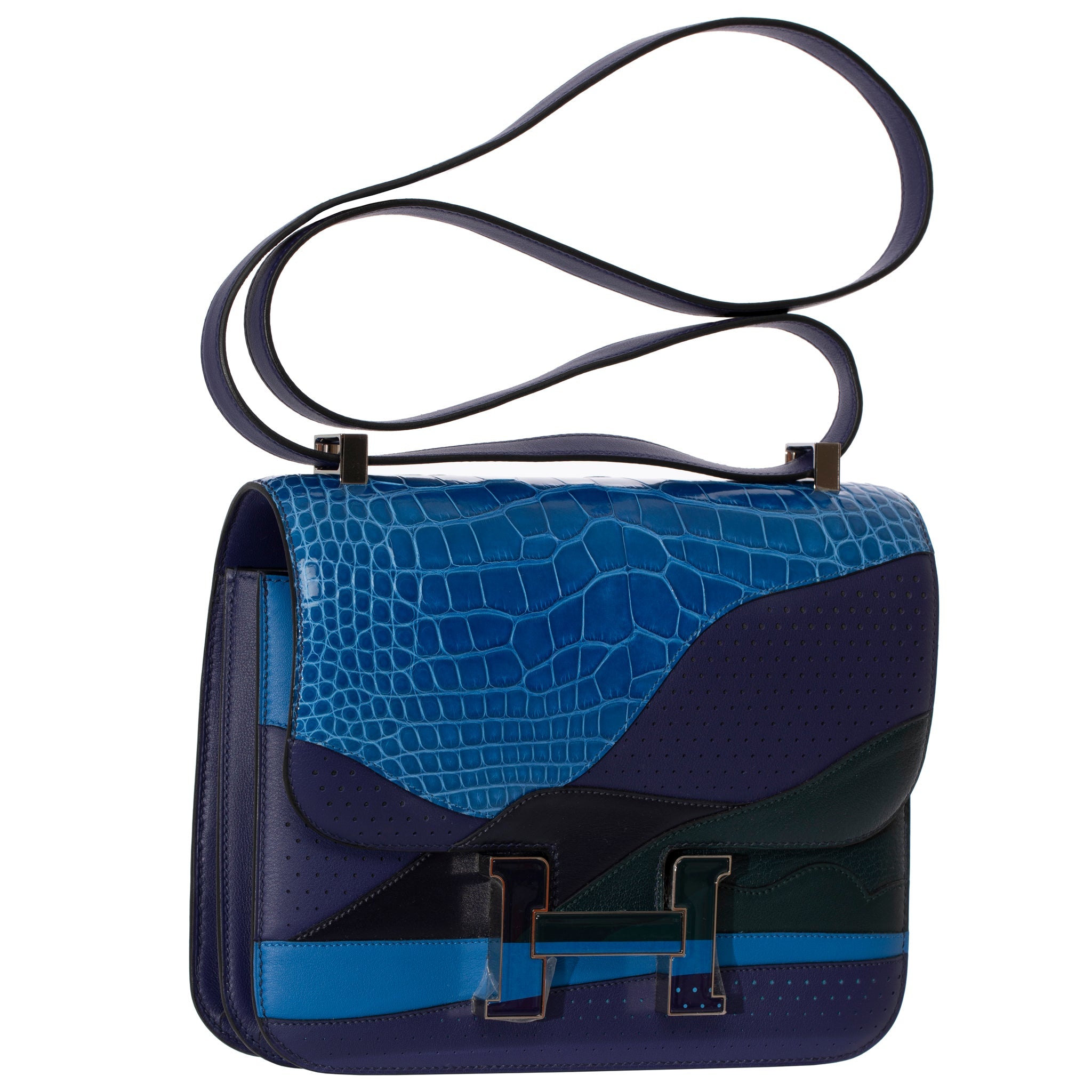 Hermes Constance 24cm Limited Edition "Au Bout Du Monde" Palladium Hardware