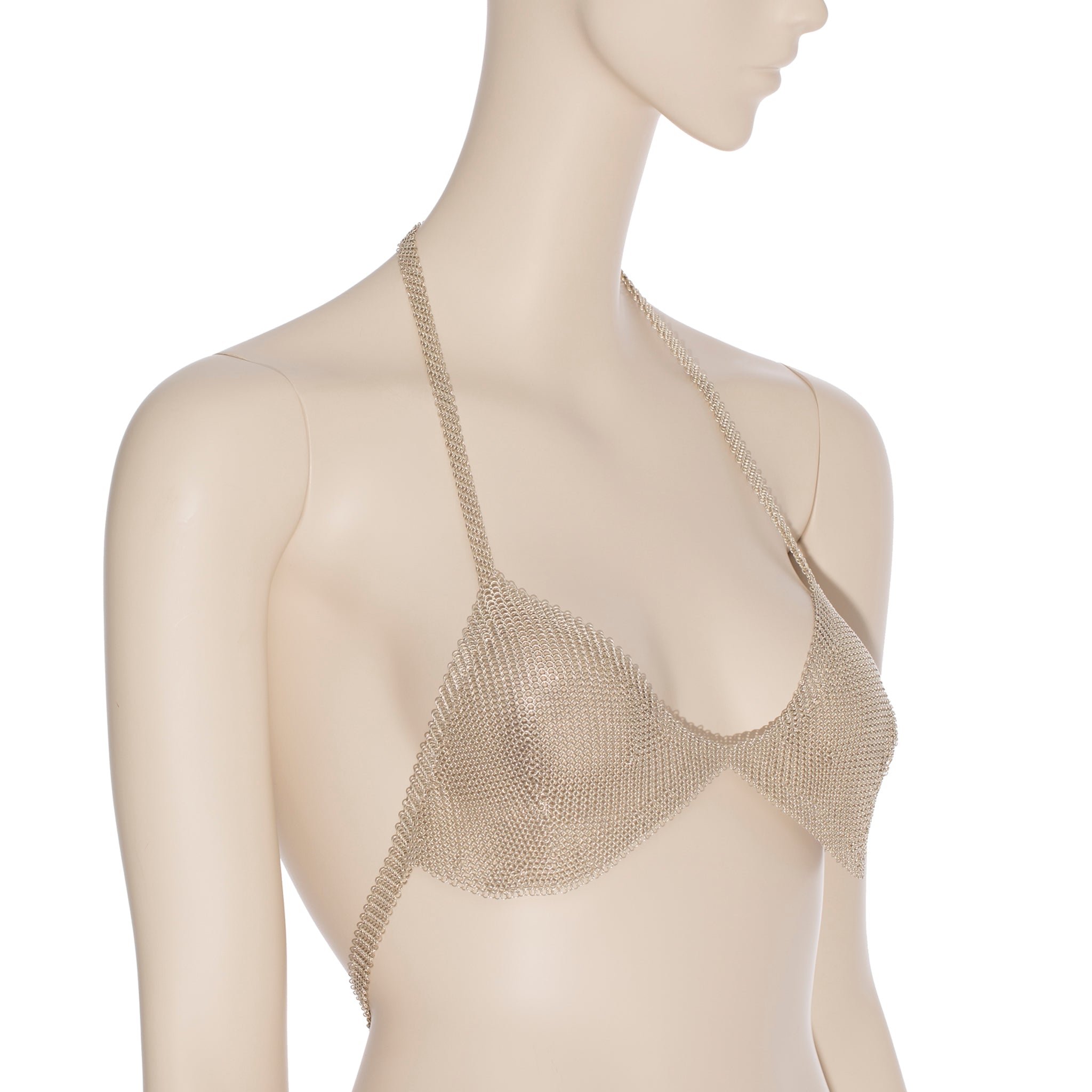 Tiffany & Co Sterling Silver Mesh Halter Top By Elsa Peretti