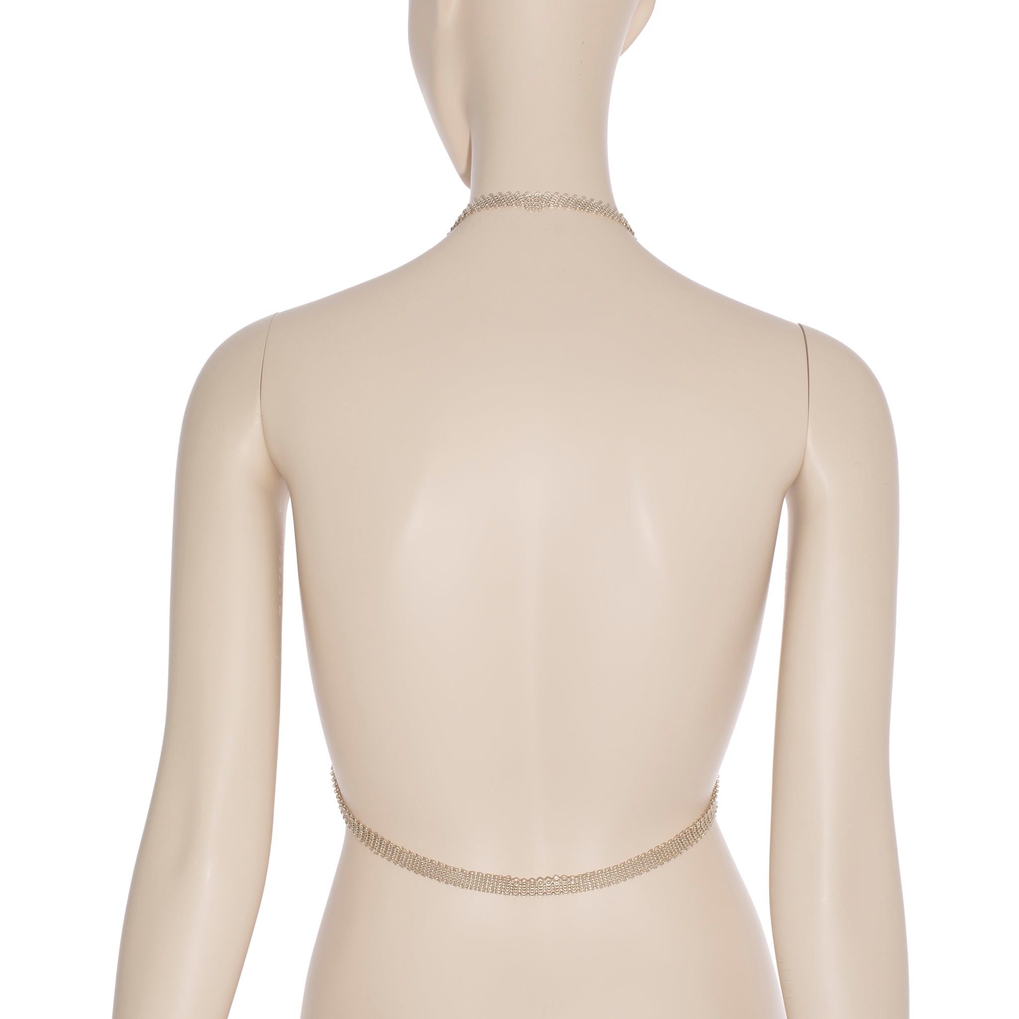 Tiffany & Co Sterling Silver Mesh Halter Top By Elsa Peretti