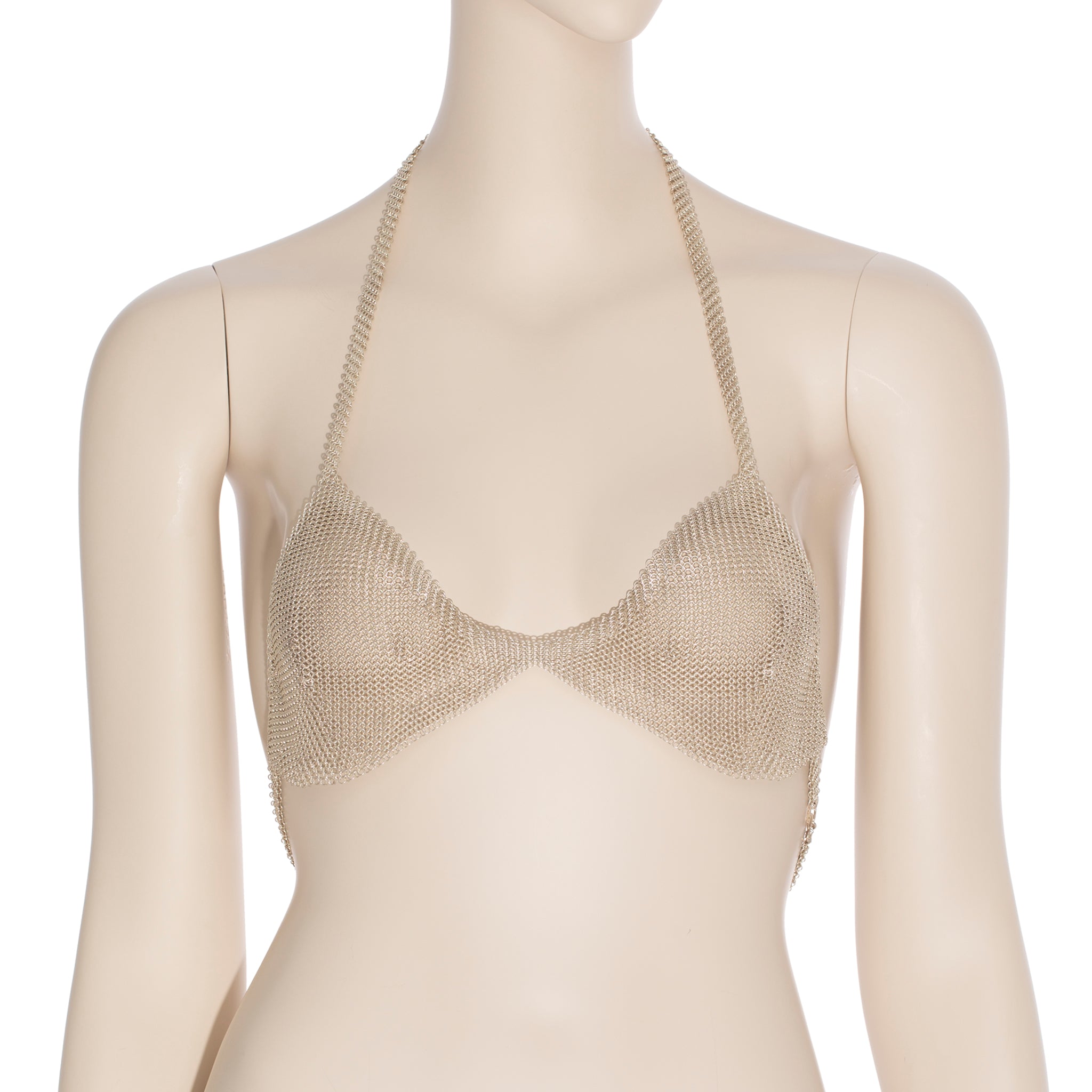 Tiffany & Co Sterling Silver Mesh Halter Top By Elsa Peretti