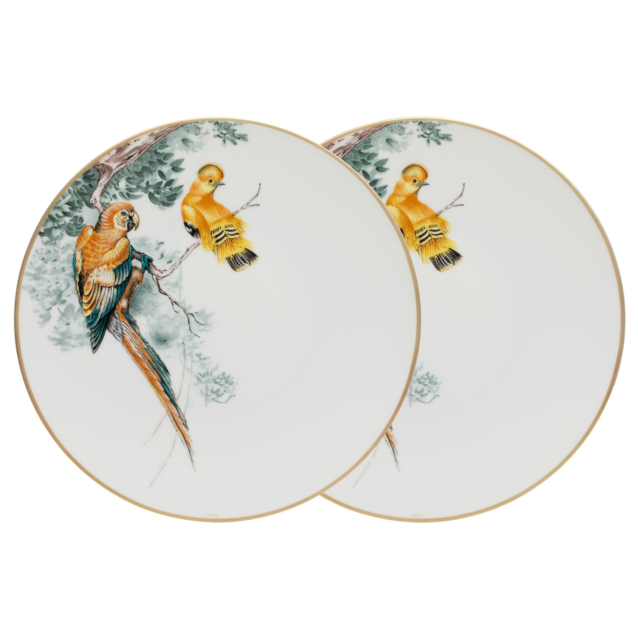 Hermes Carnets D'equateur Dinner Plate Birds