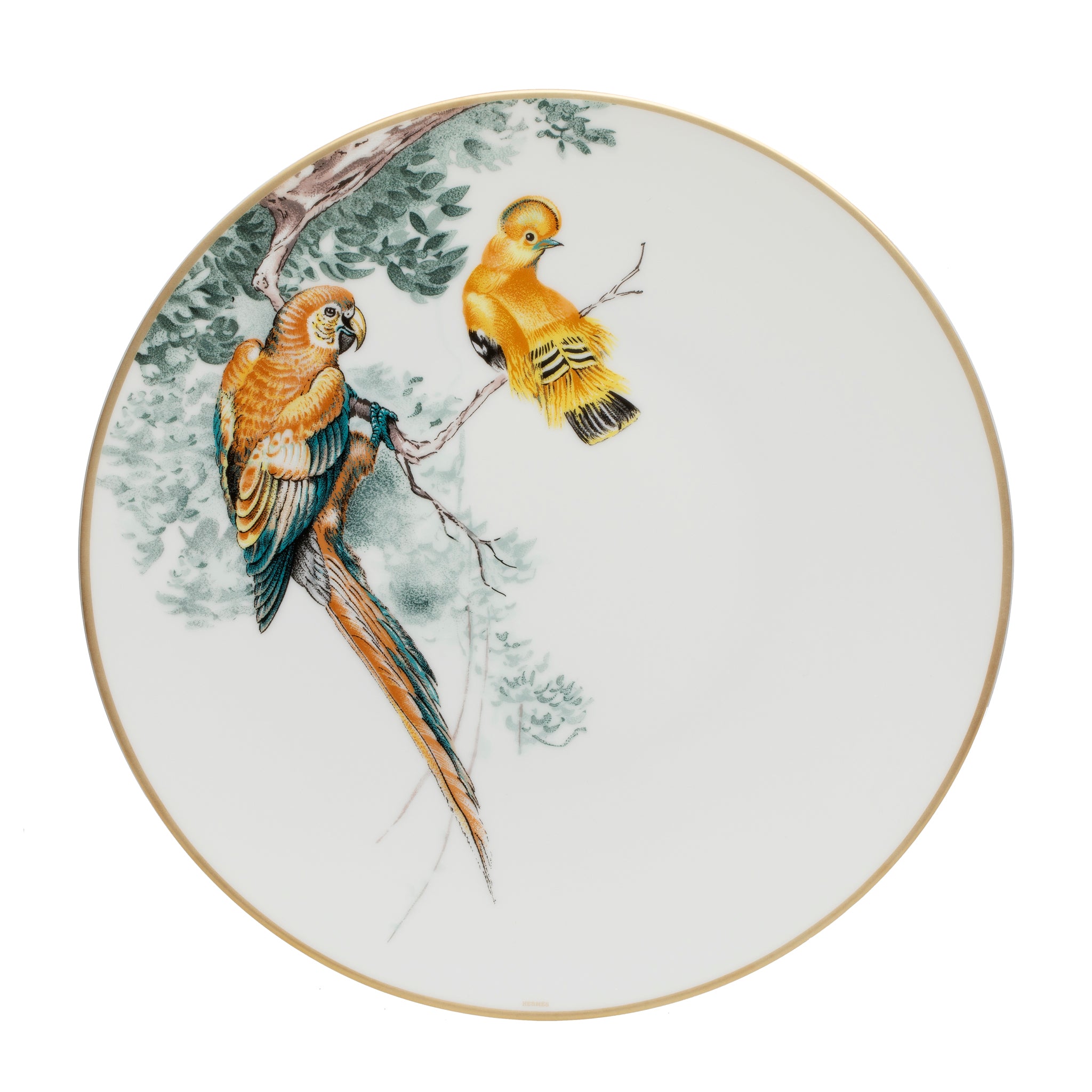 Hermes Carnets D'equateur Dinner Plate Birds