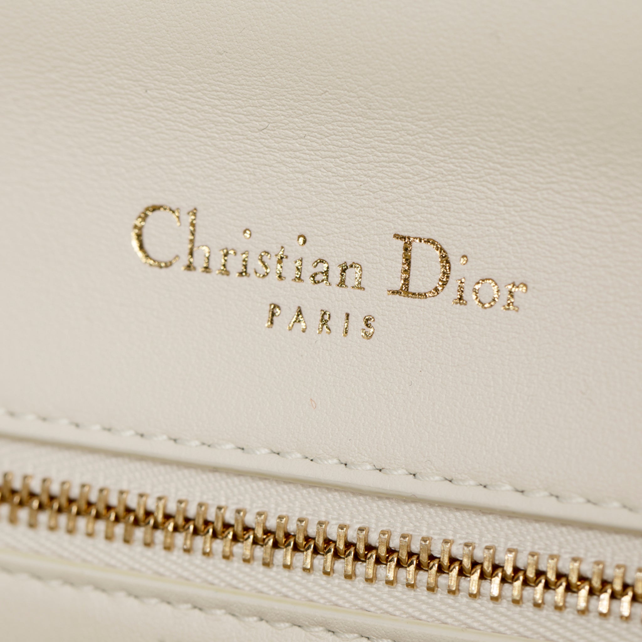 Christian Dior 2018 Embroidered & Bead-Embellished Diorama Shoulder Bag Gold Tone Hardware