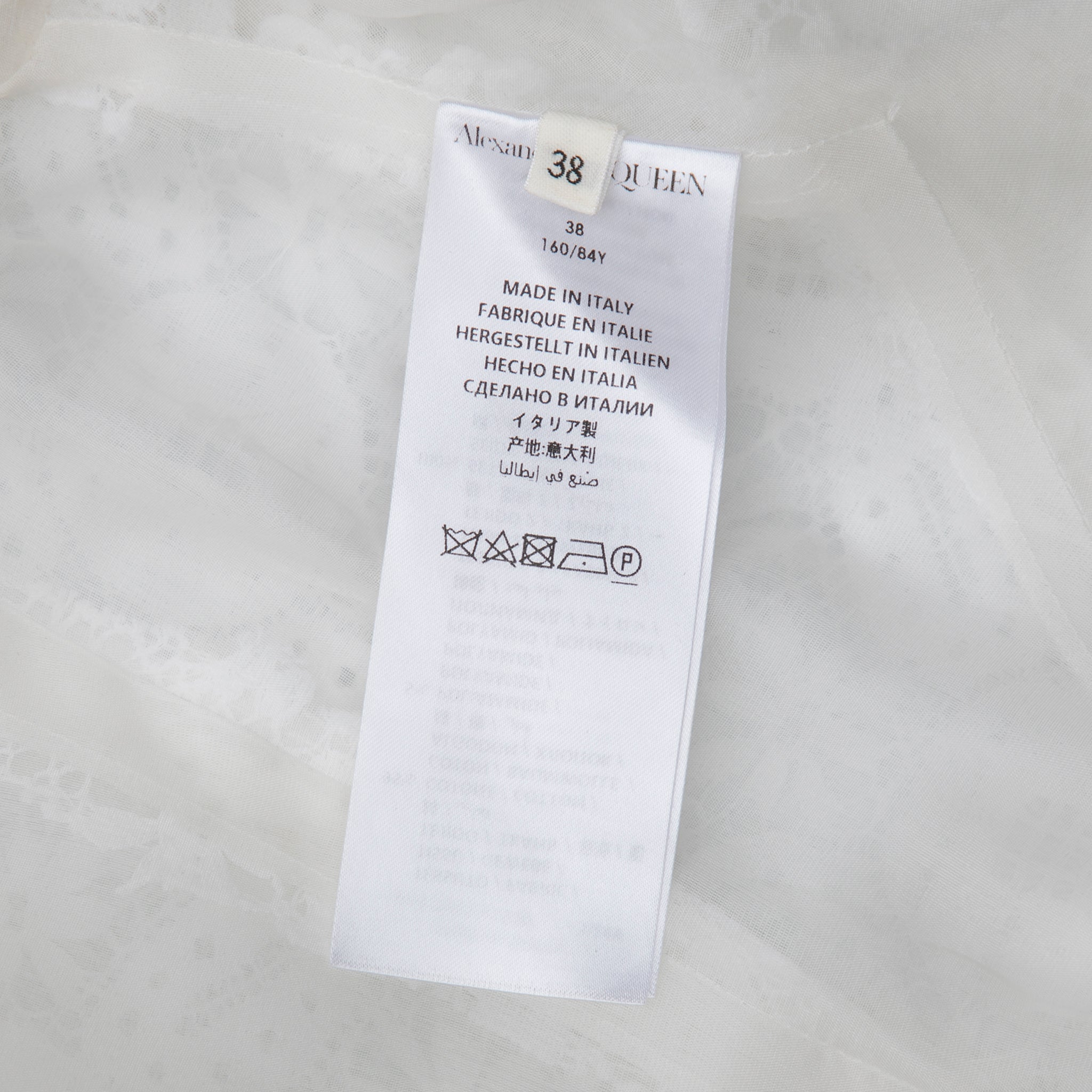 Alexander McQueen Broderie Anglaise Lace Blazer 38 IT