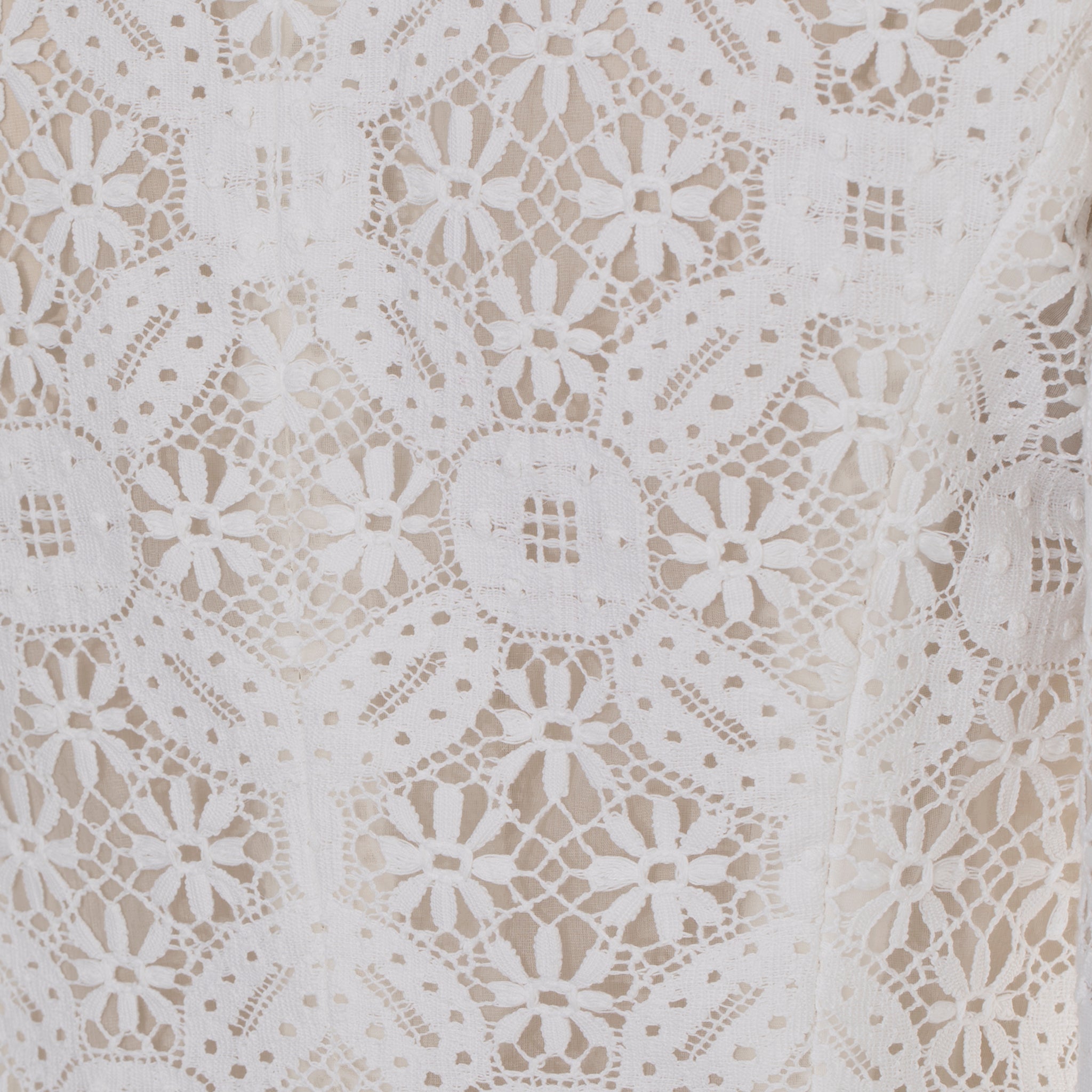 Alexander McQueen Broderie Anglaise Lace Blazer 38 IT