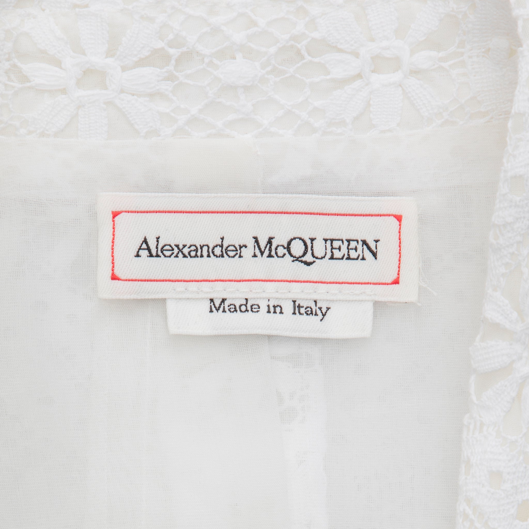 Alexander McQueen Broderie Anglaise Lace Blazer 38 IT