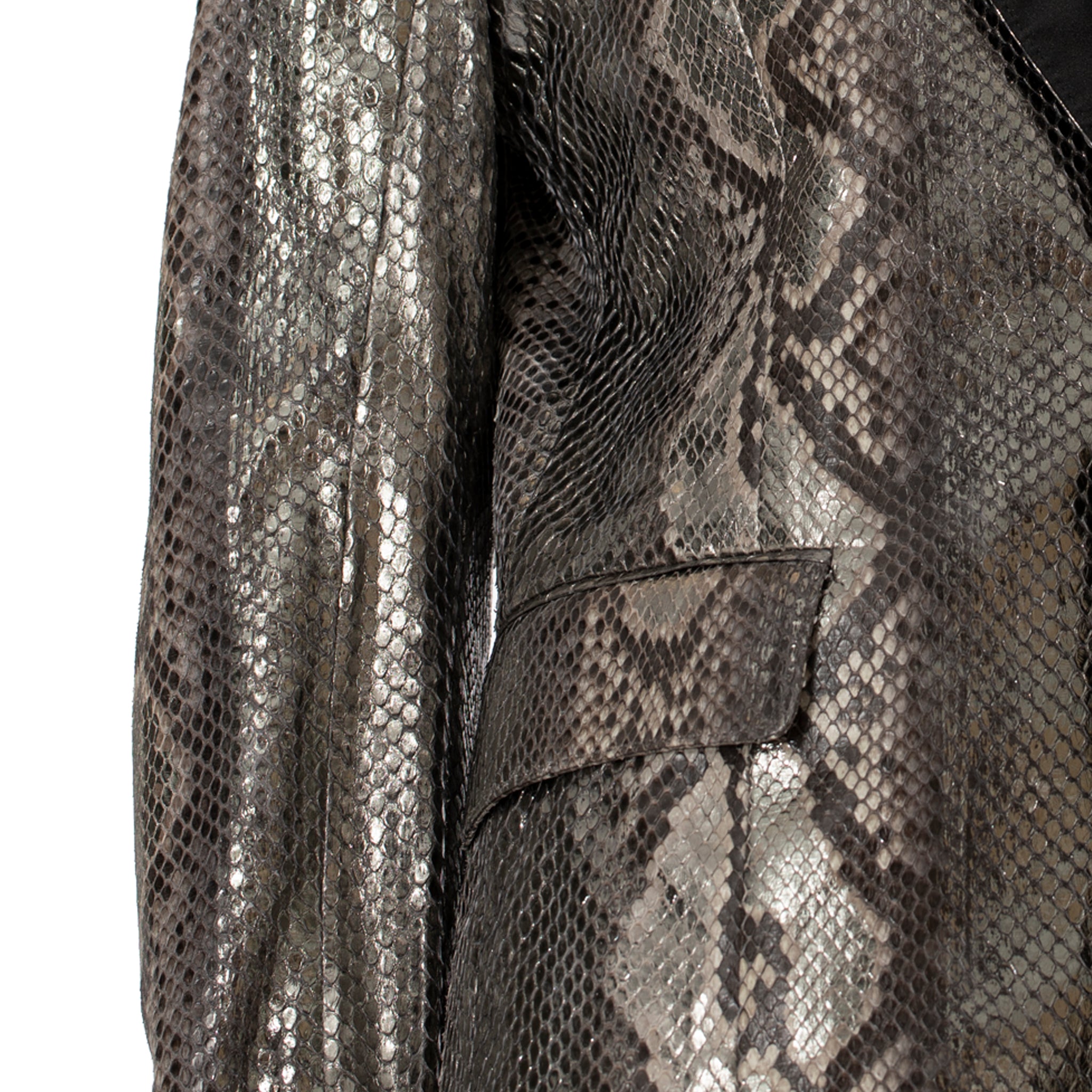 Yves Saint Laurent Metallic Python Blazer