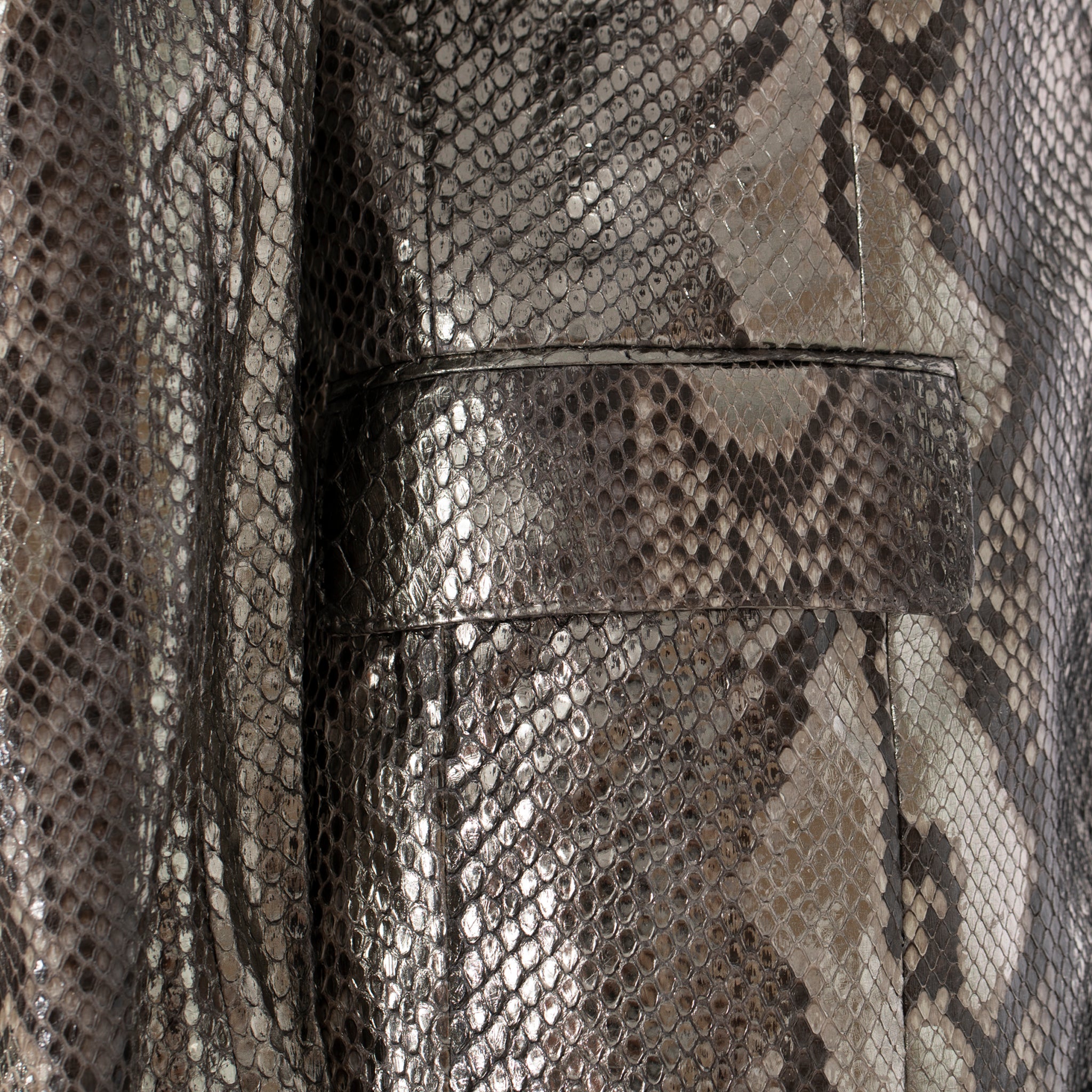 Yves Saint Laurent Metallic Python Blazer