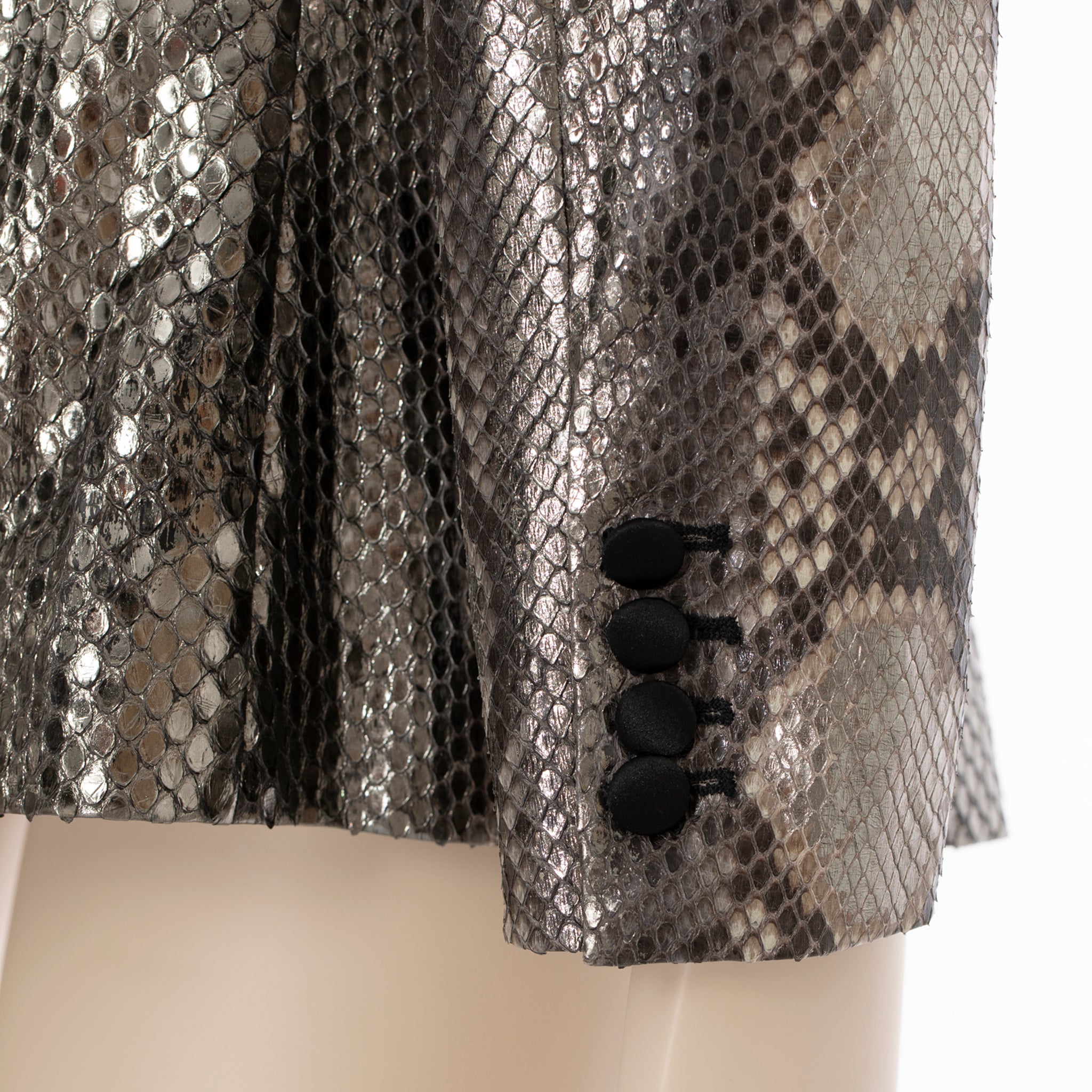 Yves Saint Laurent Metallic Python Blazer