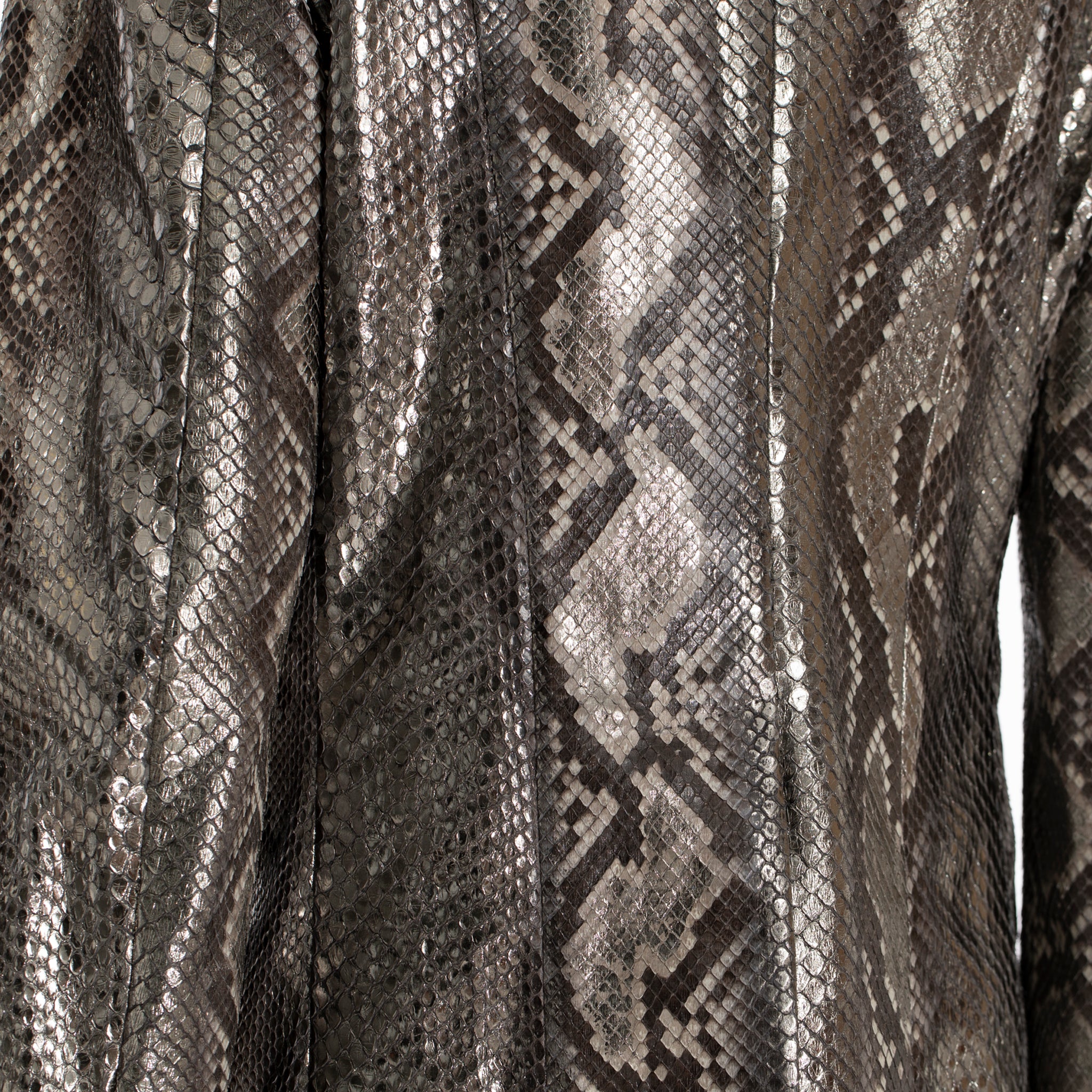 Yves Saint Laurent Metallic Python Blazer