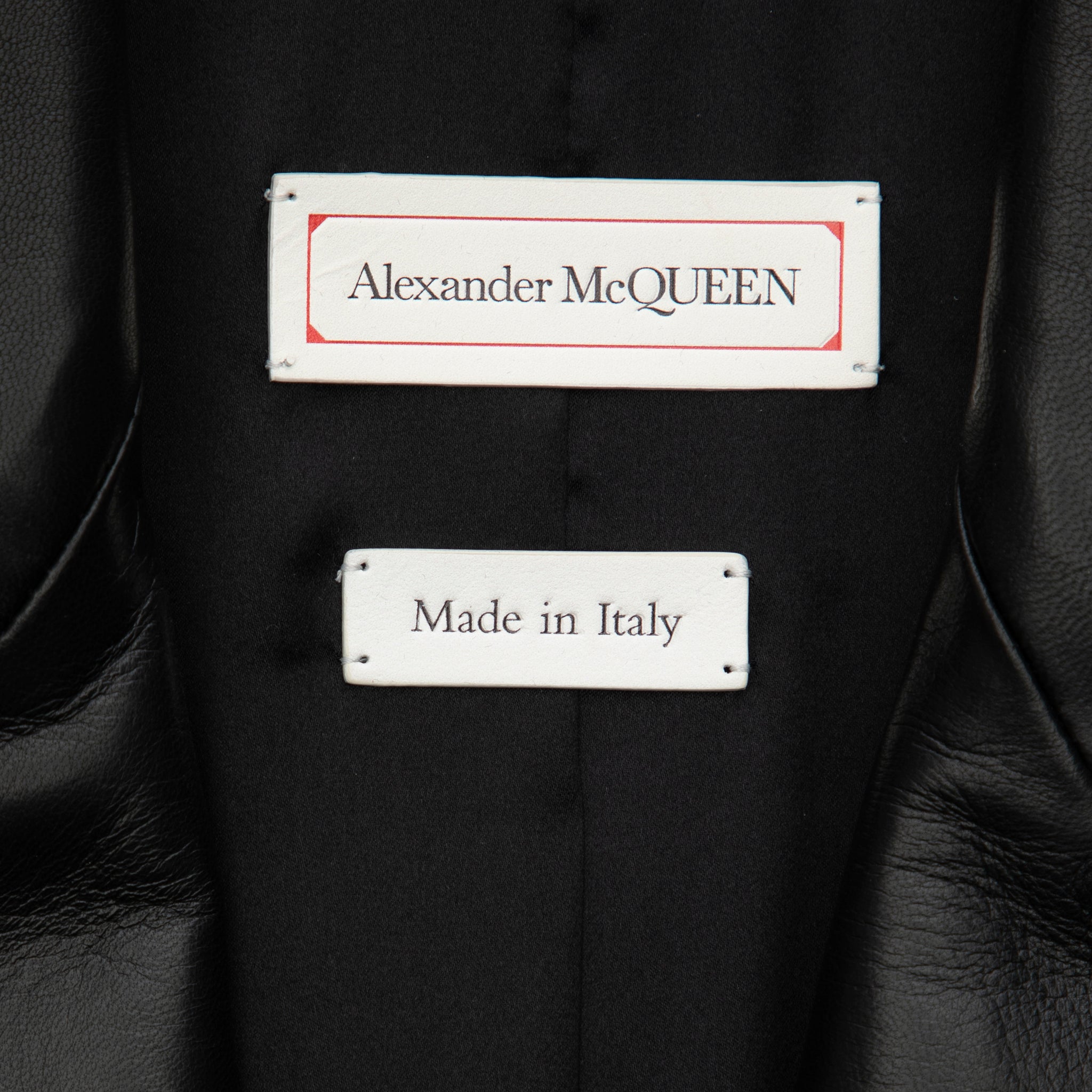 Alexander McQueen Studded Leather Blazer in Black 38 IT