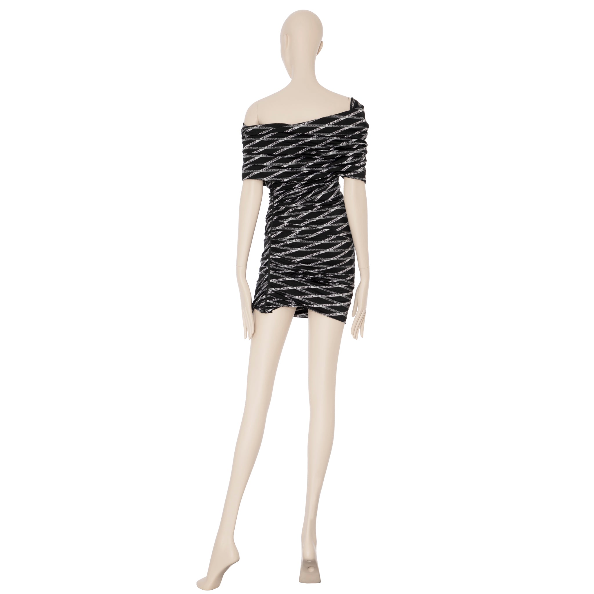 Balenciaga Mini Dress Black & White 36 FR