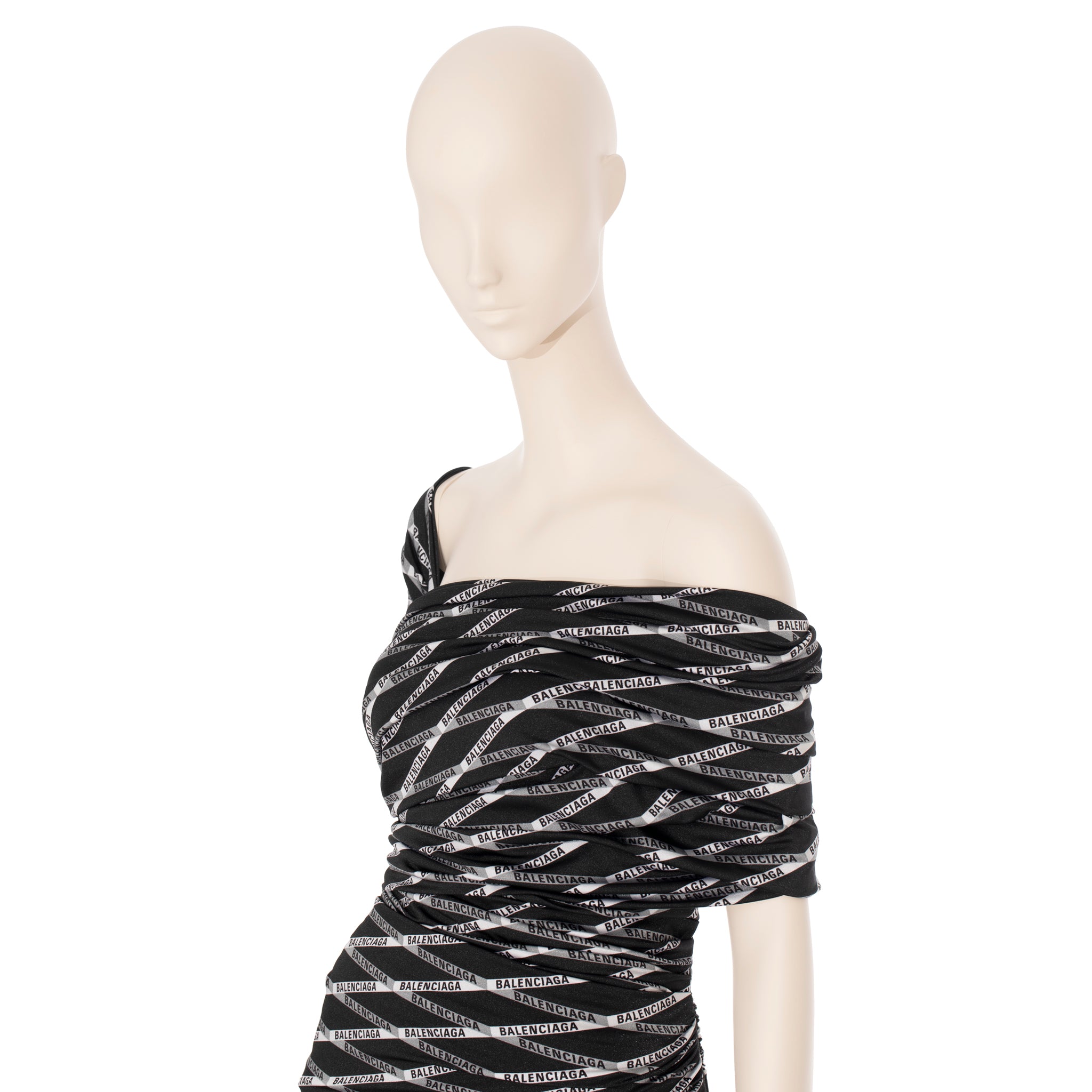 Balenciaga Mini Dress Black & White 36 FR