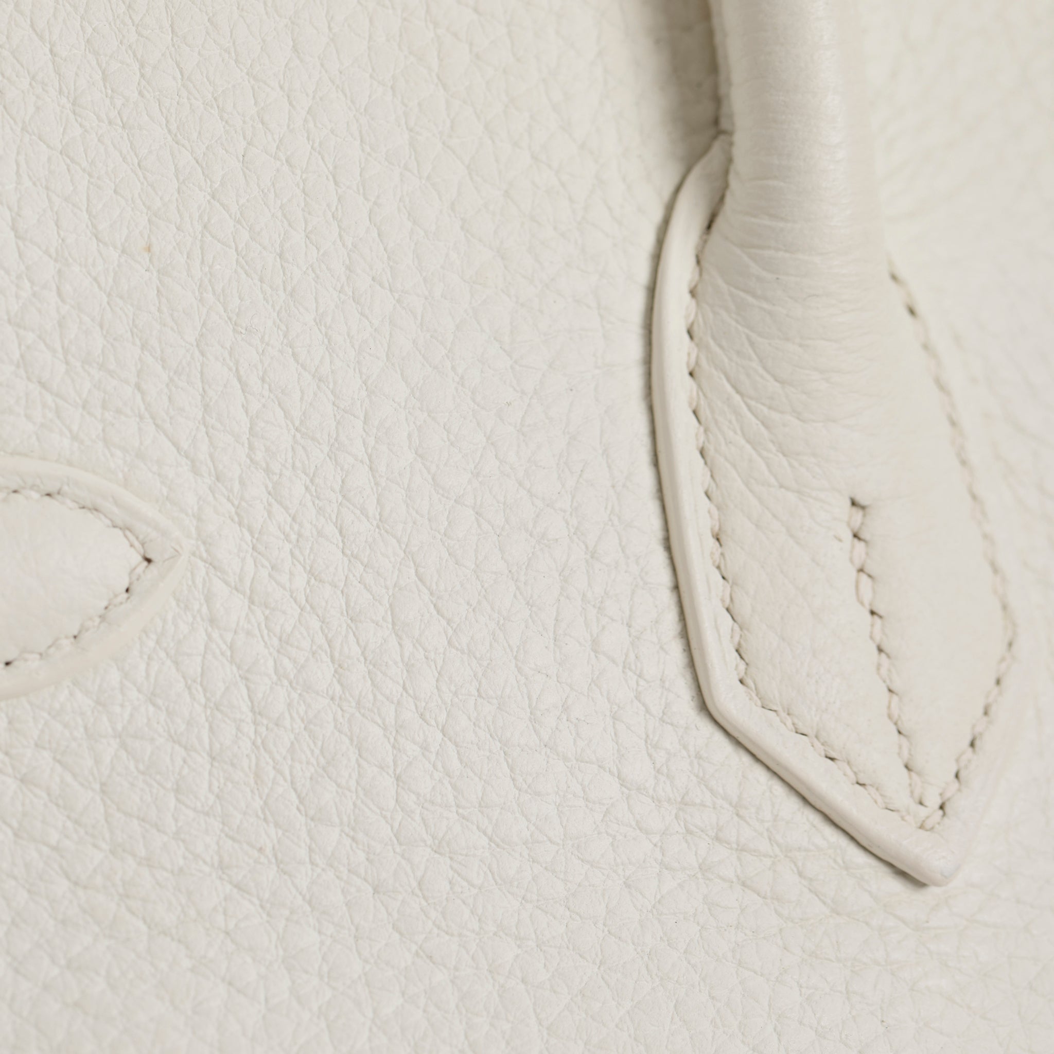 Hermes Birkin 35cm White Clemence Leather Gold Hardware