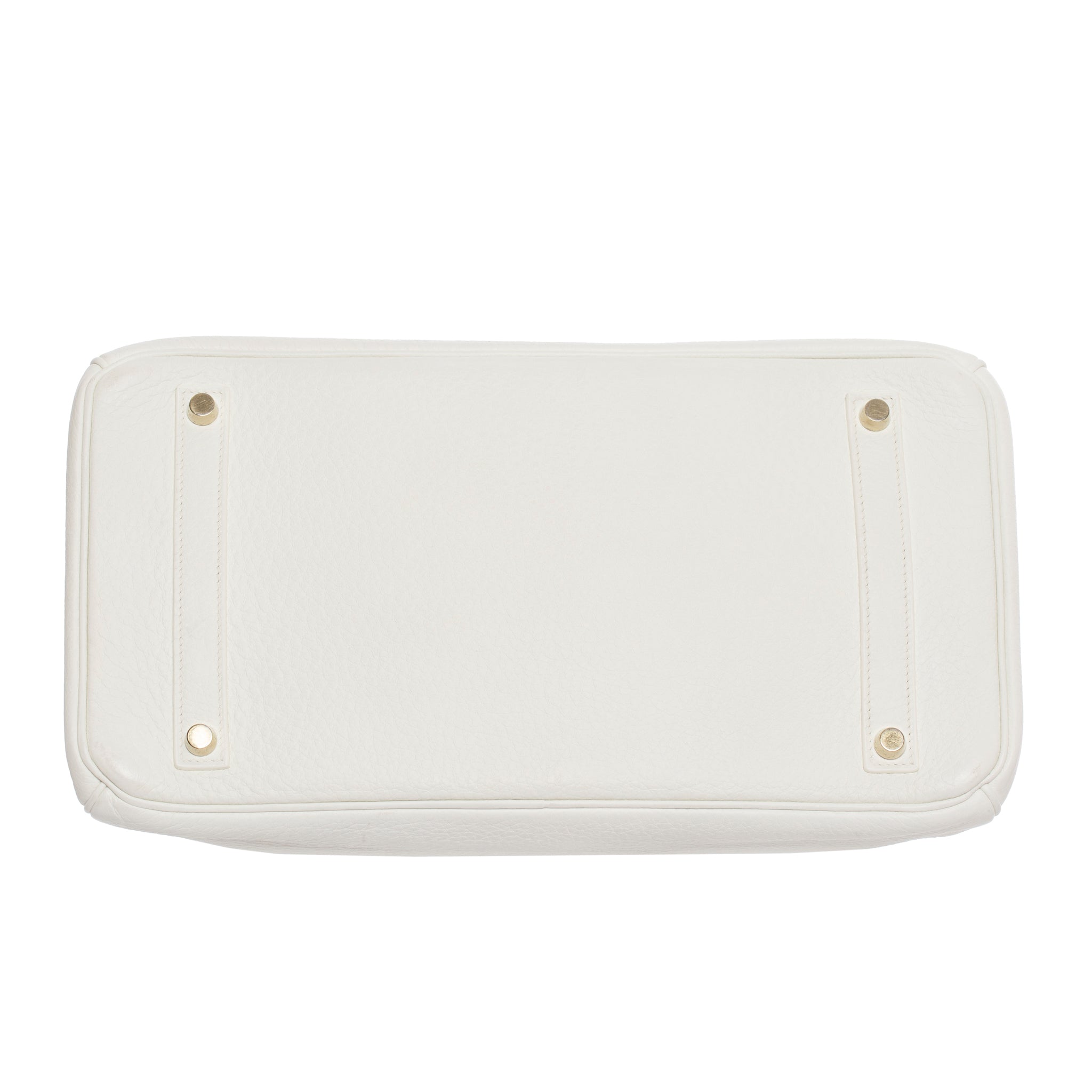 Hermes Birkin 35cm White Clemence Leather Gold Hardware