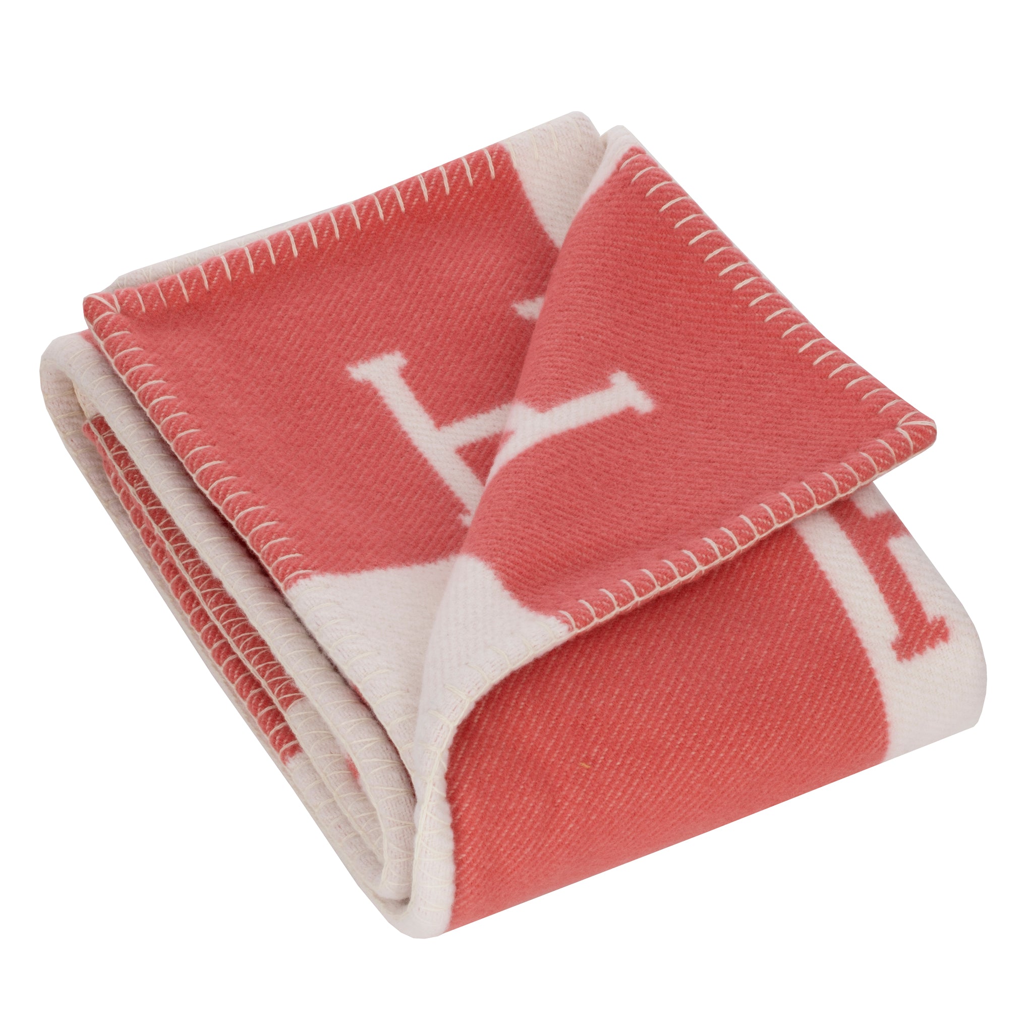 Hermes Baby Avalon Blanket Rose Lilas Wool & Cashmere