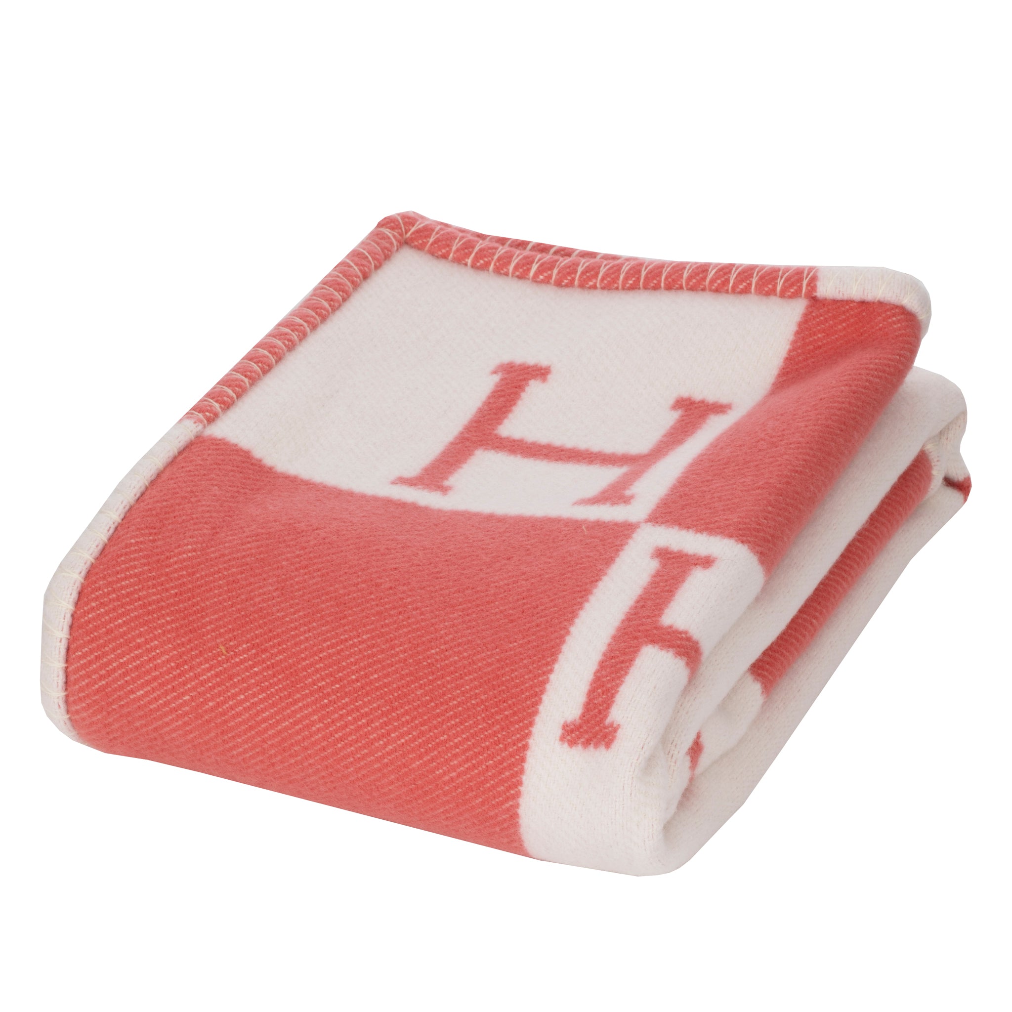 Hermes Baby Avalon Blanket Rose Lilas Wool & Cashmere