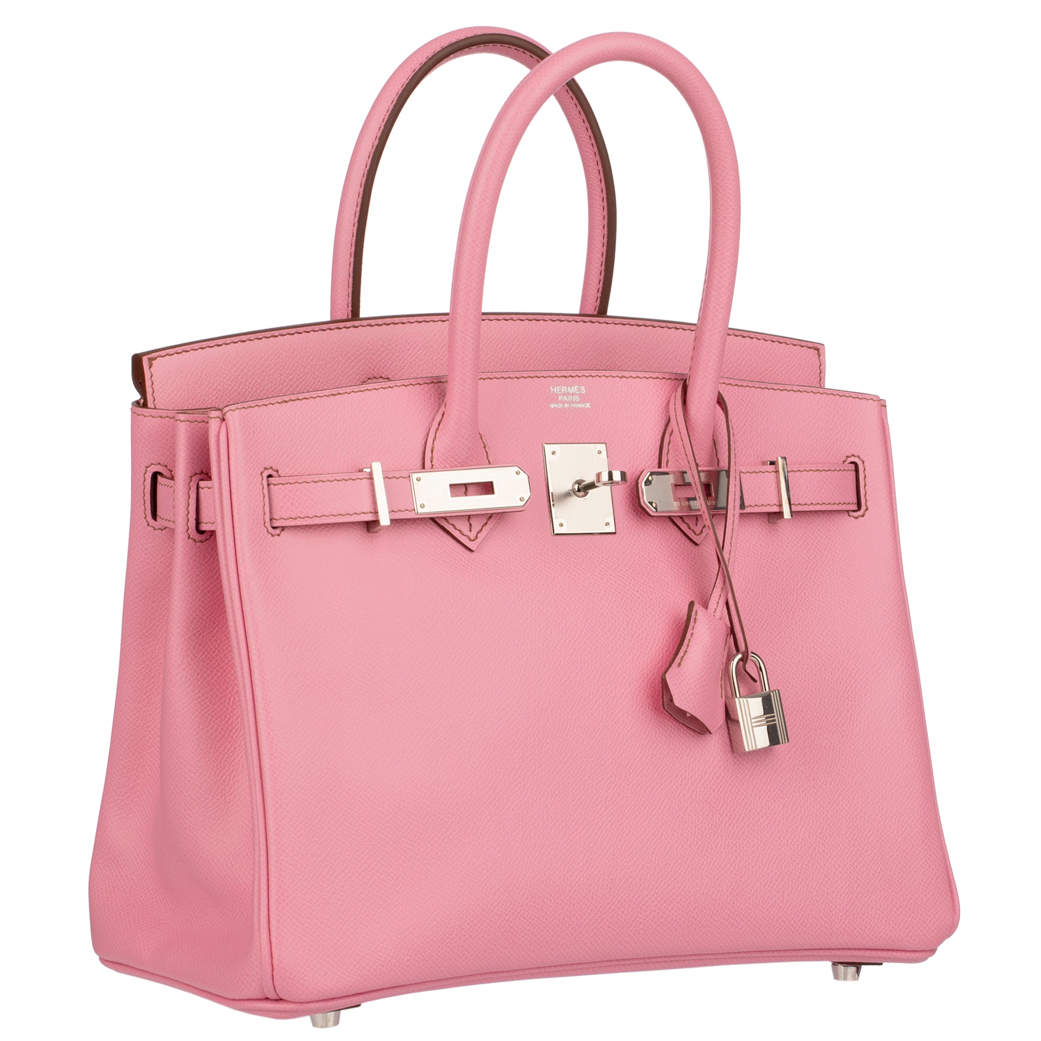 Hermes Birkin 30cm Bubblegum Epsom Leather Palladium Hardware