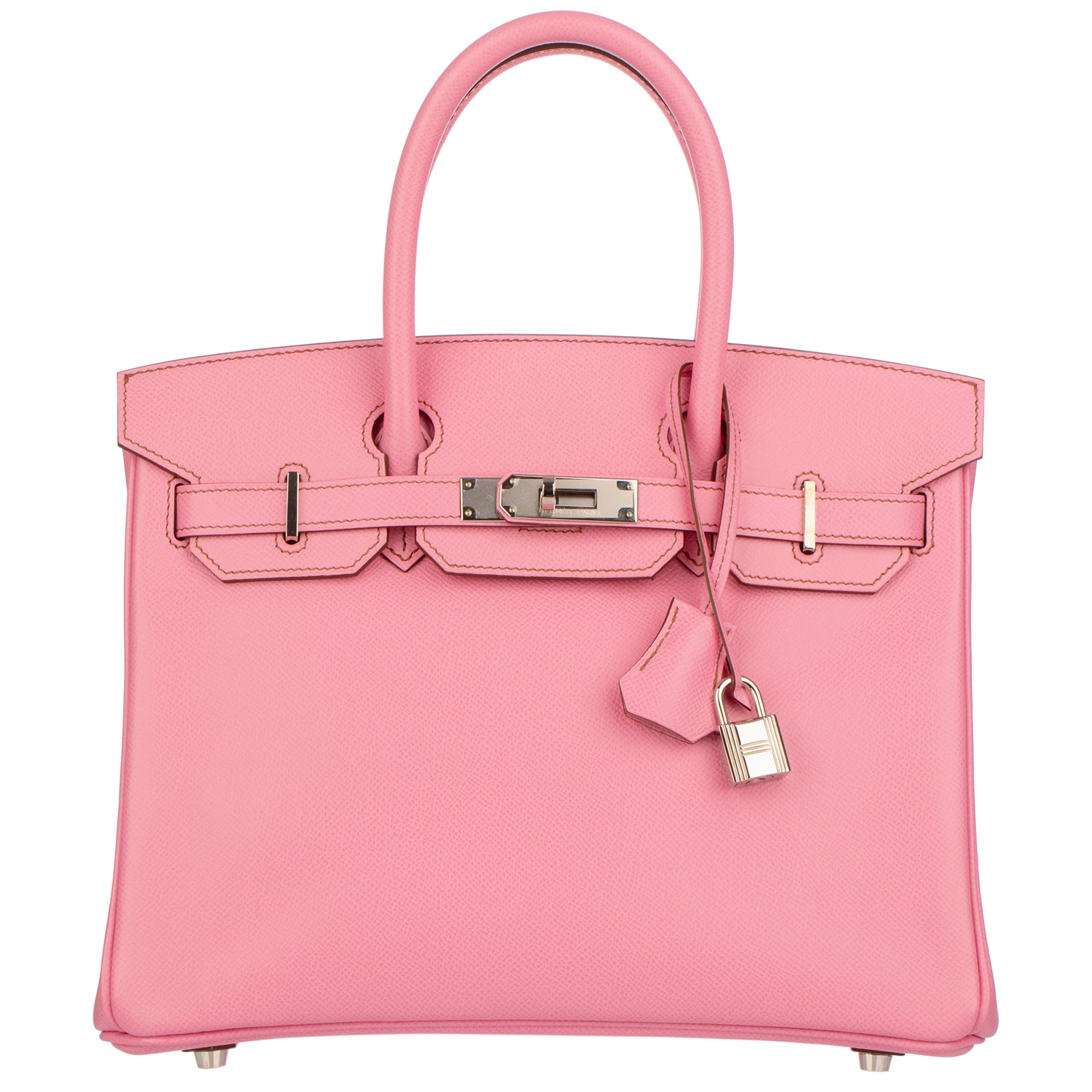 Hermes Birkin 30cm Bubblegum Epsom Leather Palladium Hardware
