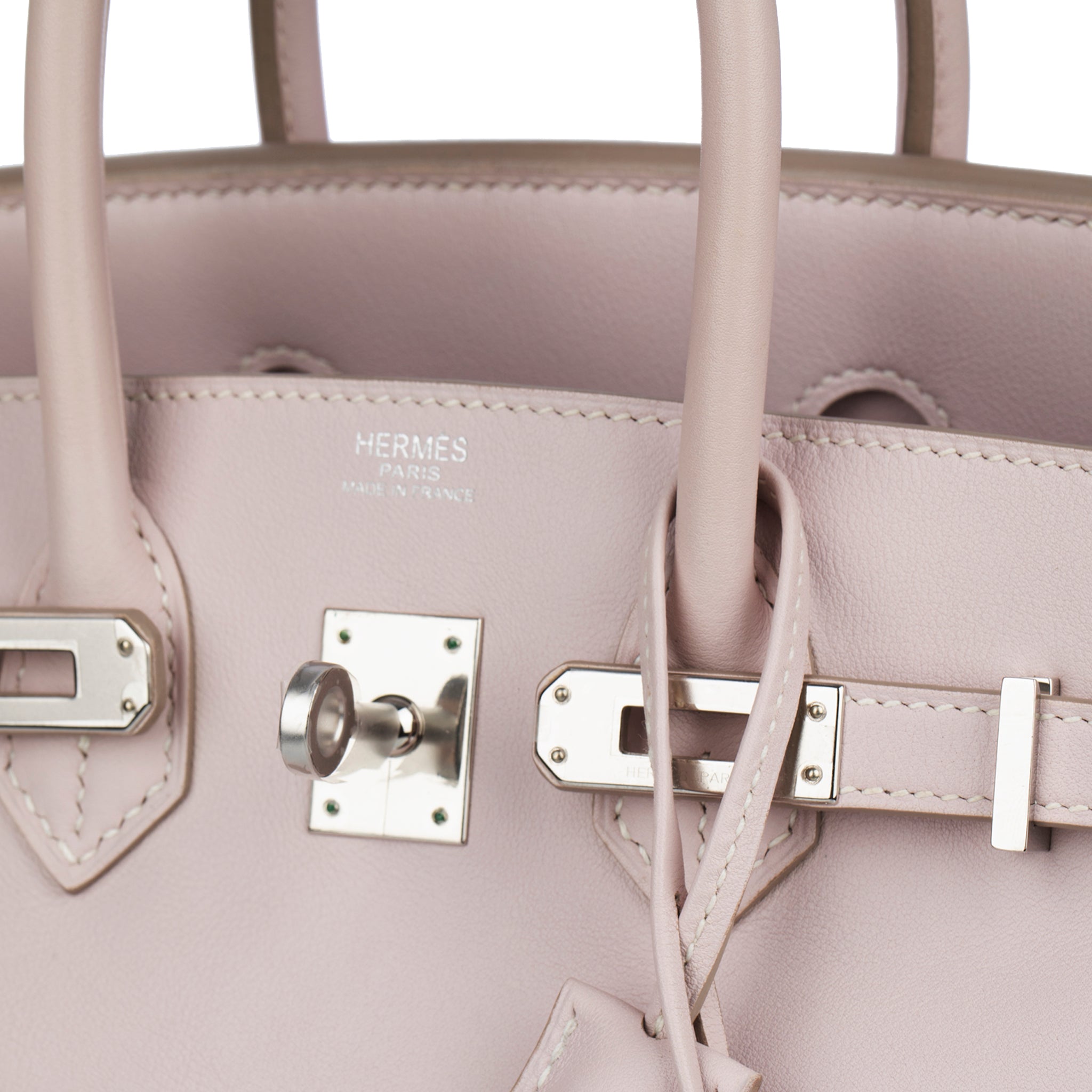 Hermes Birkin 25cm Rose Dragee Swift Leather Palladium Hardware